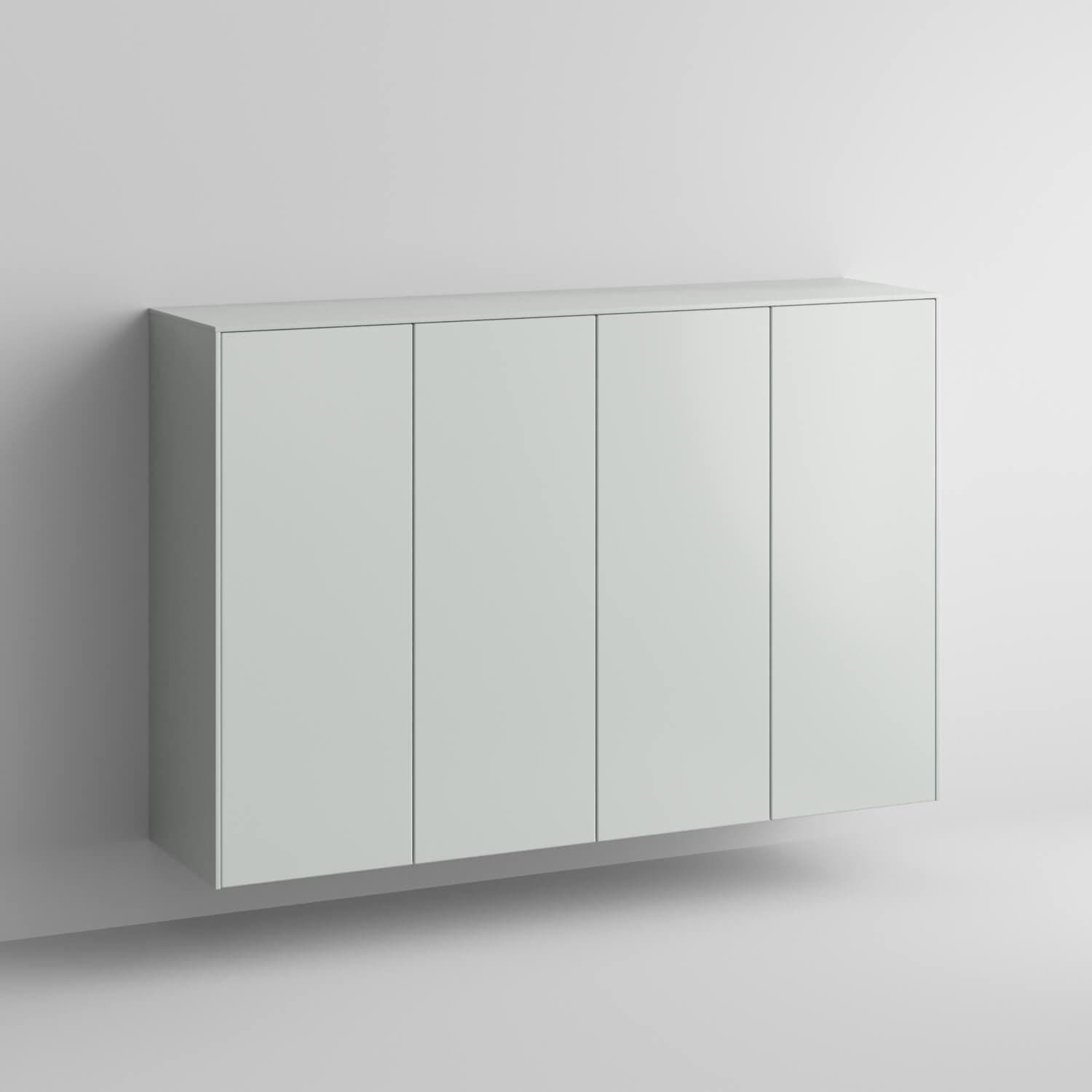 Slab Full Kit (doors, top and side panels) in Silver Sage to remodel Sektion, 2 frames. Rich and durable designer-grade finish.