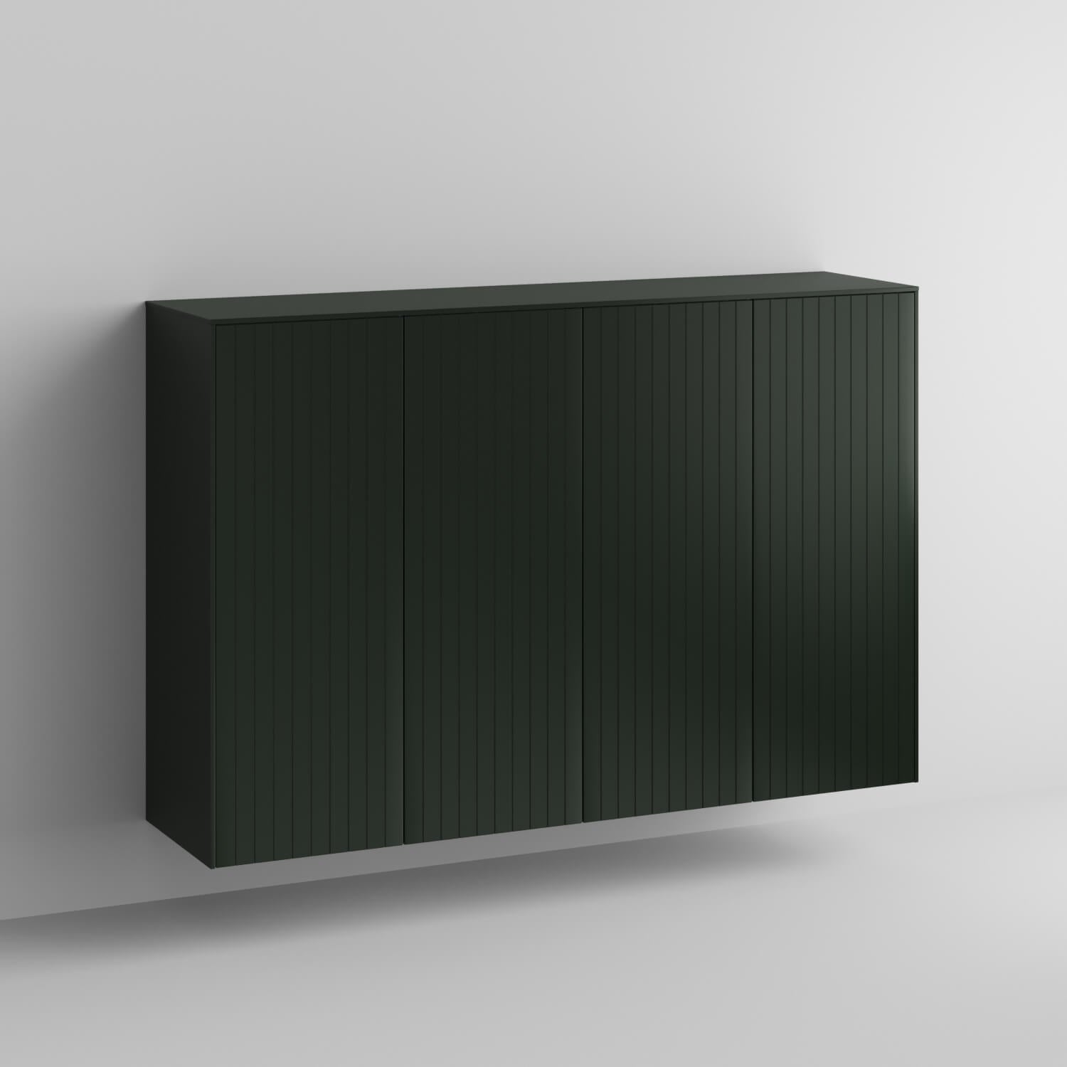 Batten Full Kit (doors, top and side panels) in Luxe Green to remodel Sektion, 2 frames. Rich and durable designer-grade finish.