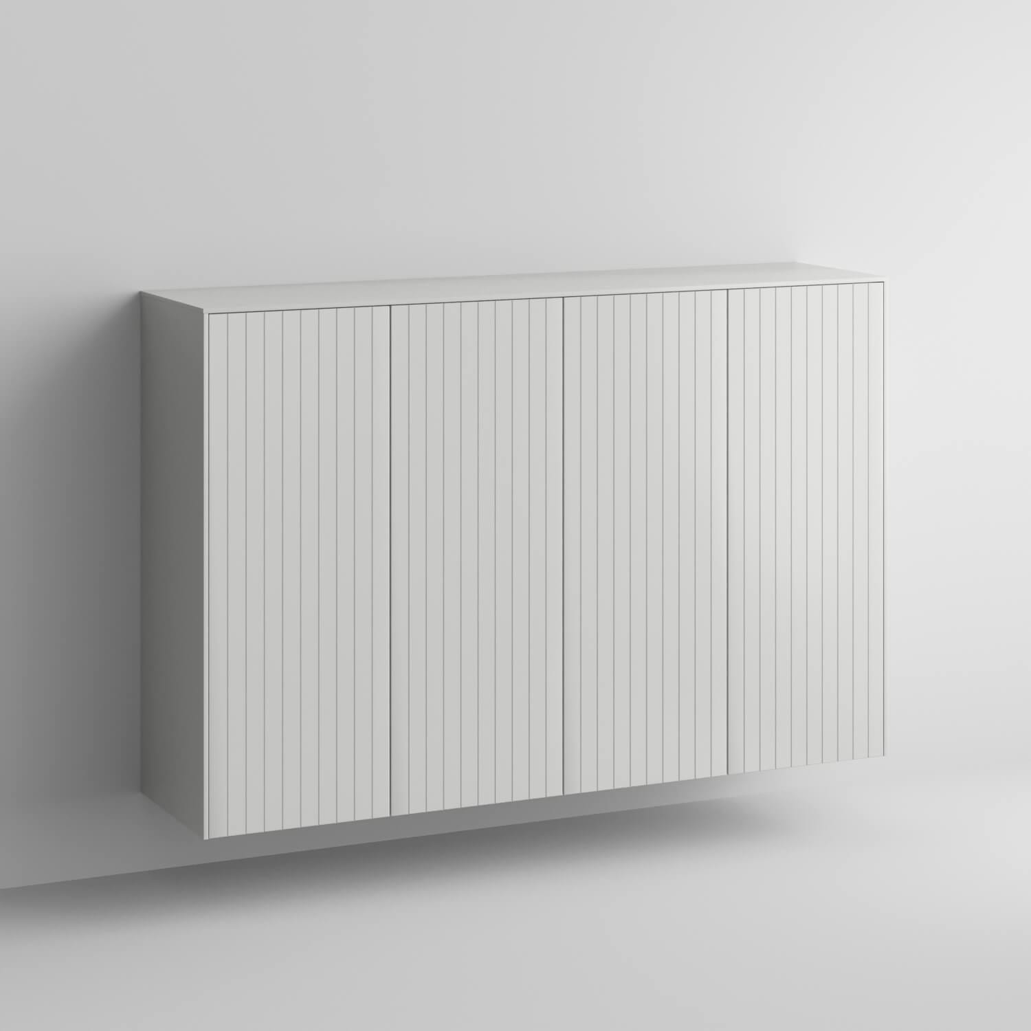Batten Full Kit (doors, top and side panels) in Perfect Gray to remodel Sektion, 2 frames. Rich and durable designer-grade finish.