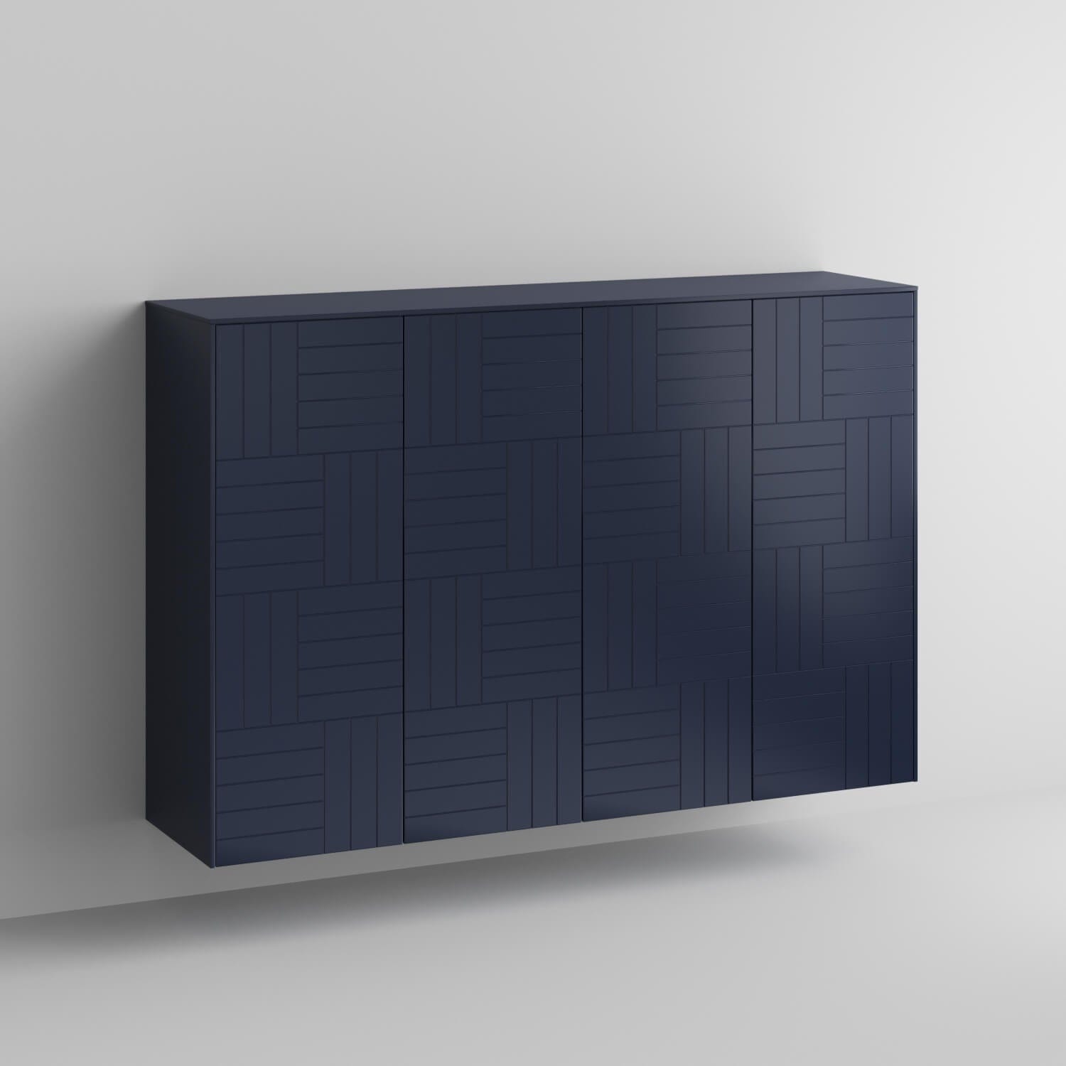 Parquet Full Kit (doors, top and side panels) in Classy Navy to remodel Sektion, 2 frames. Rich and durable designer-grade finish.