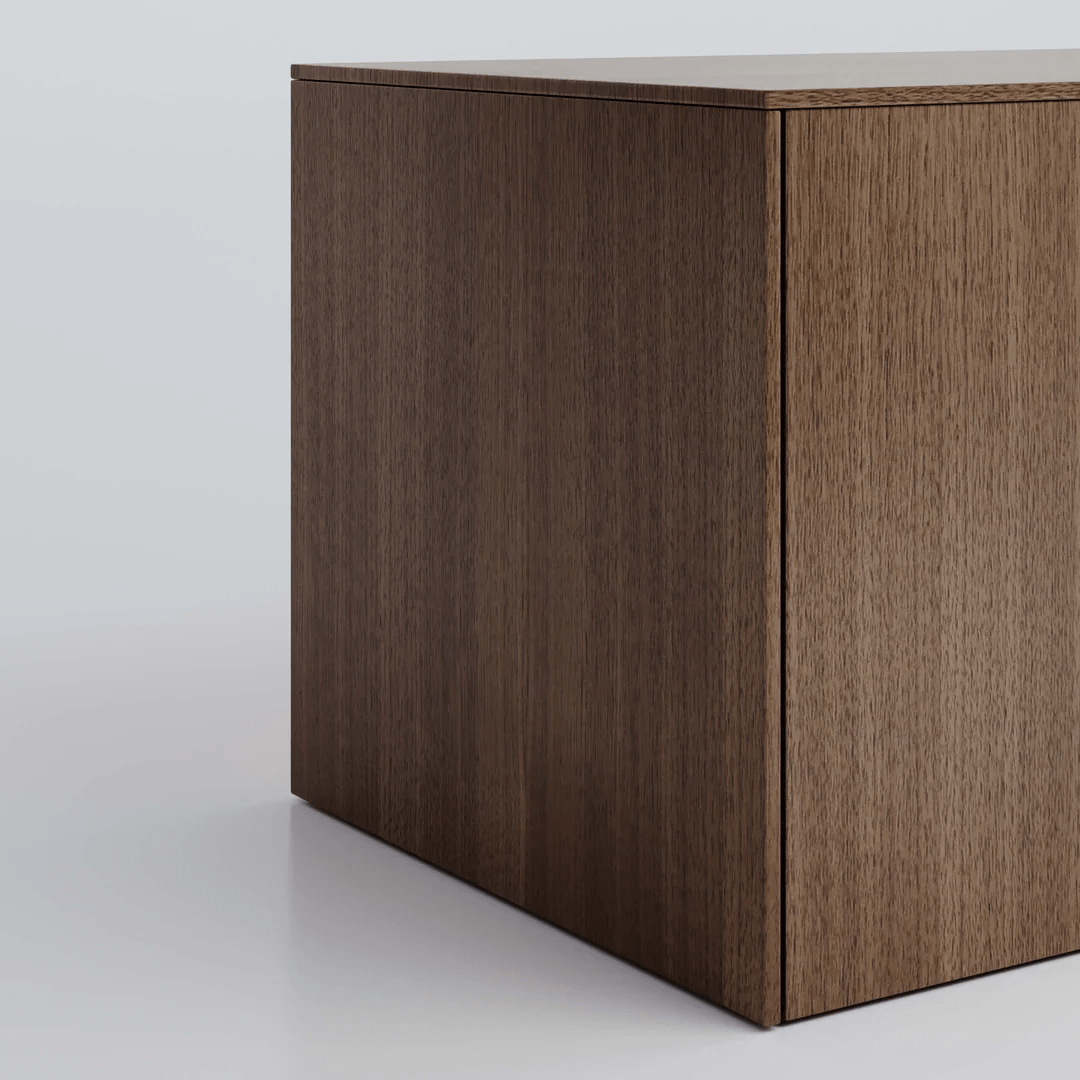 Sektion Side Panel in Walnut. Genuine wood veneer.