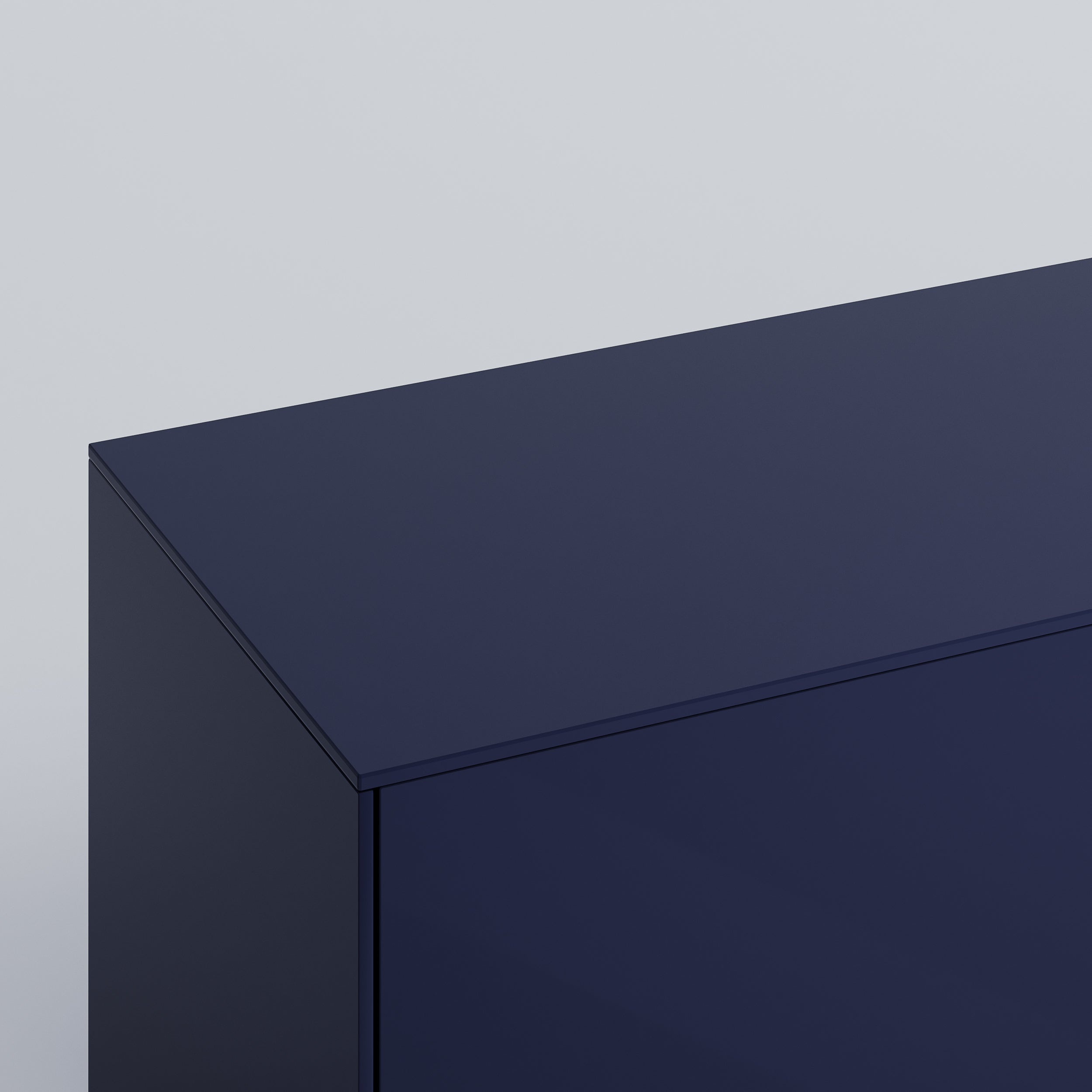 Besta Top Panel in Classy Navy. Rich and durable designer-grade finish.