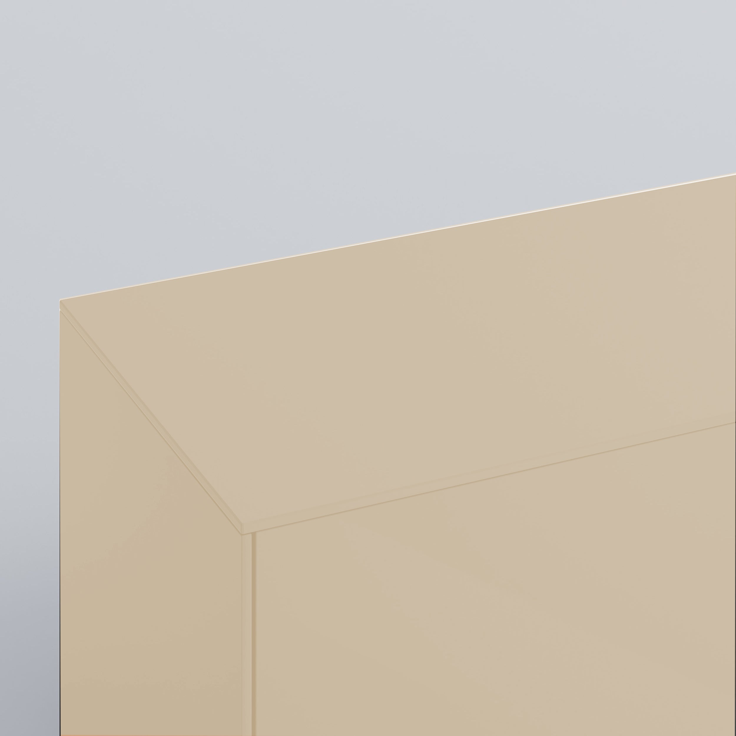 Besta Top Panel in Earthy Sand. Rich and durable designer-grade finish.