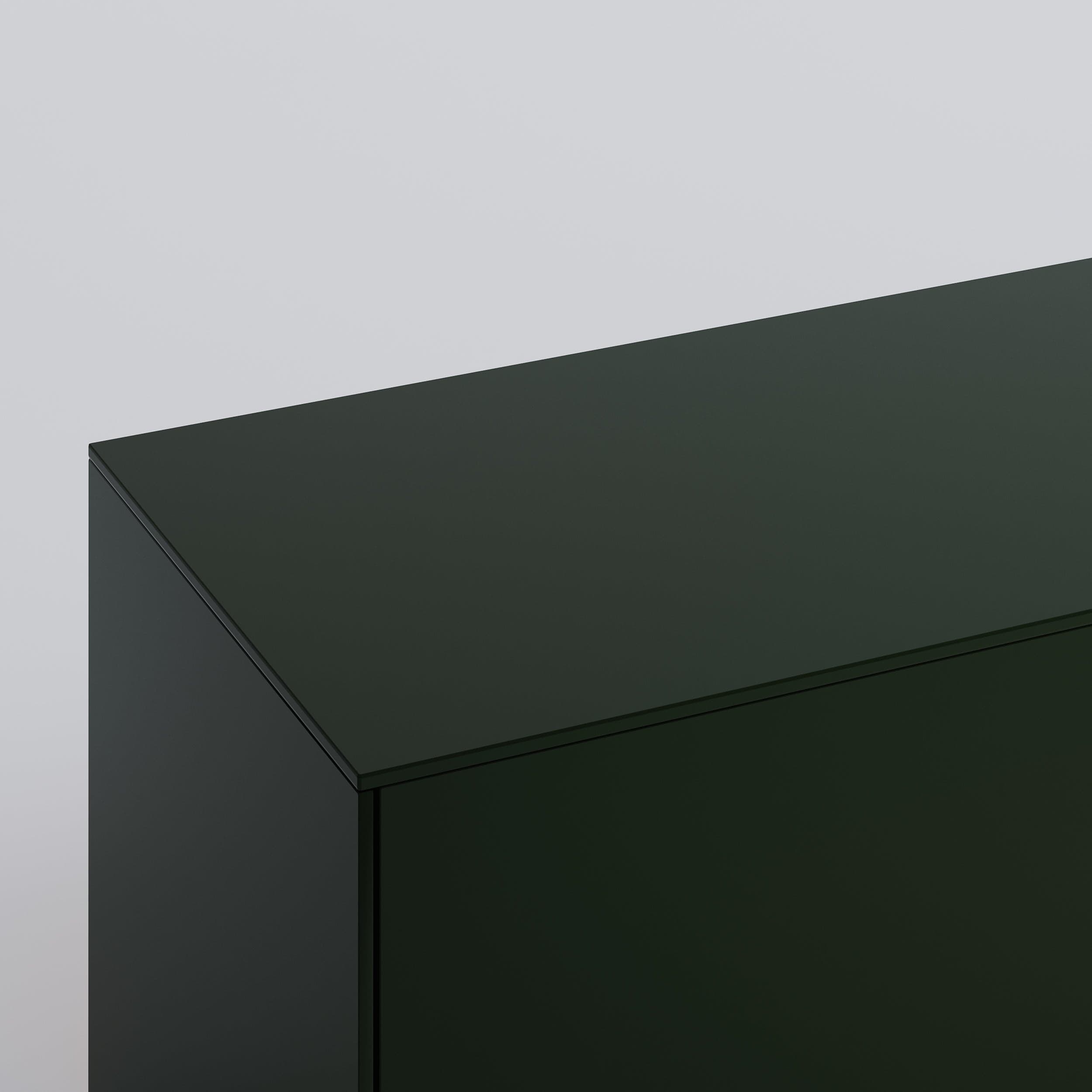 Besta Top Panel in Luxe Green. Rich and durable designer-grade finish.
