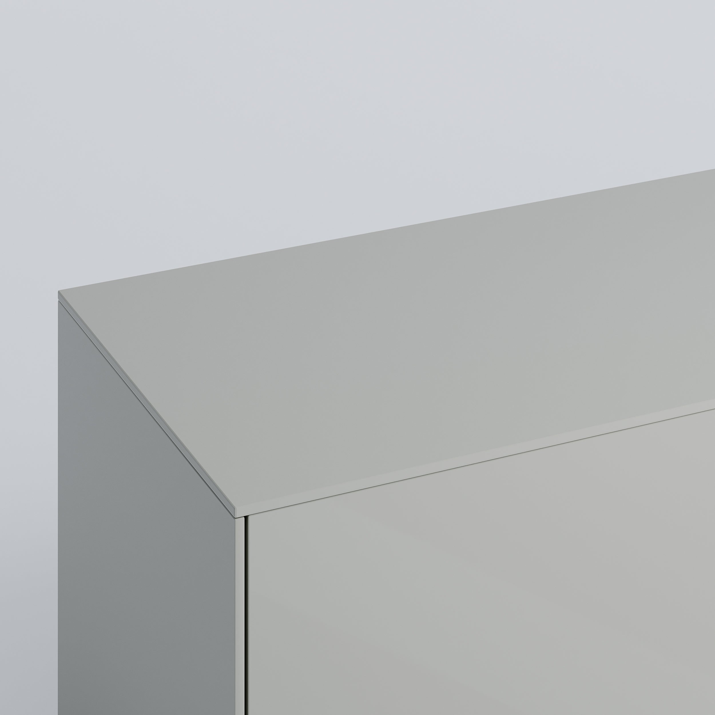 Besta Top Panel in Silver Sage. Rich and durable designer-grade finish.