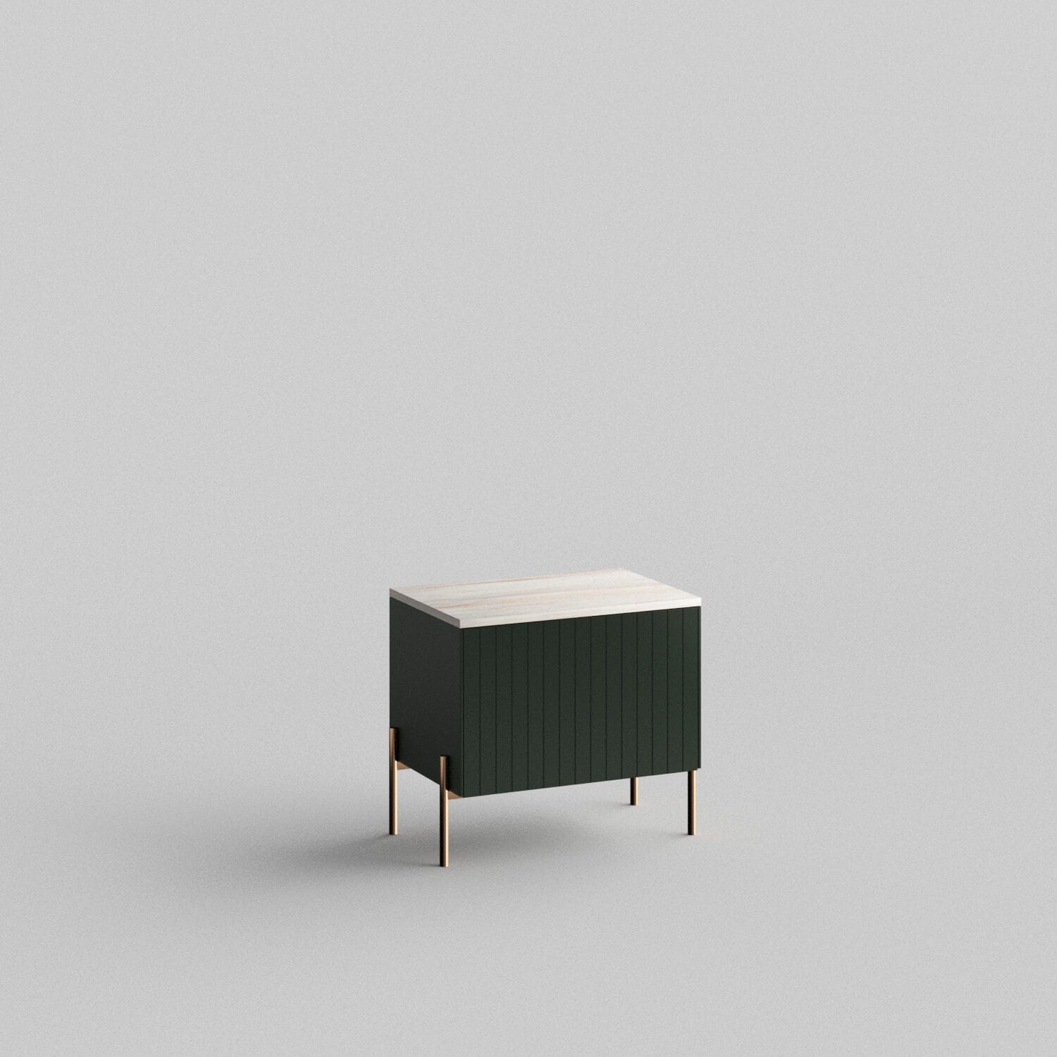 Custom doors, wood top, sides, for IKEA Besta Cabinet Door Luxe Green
