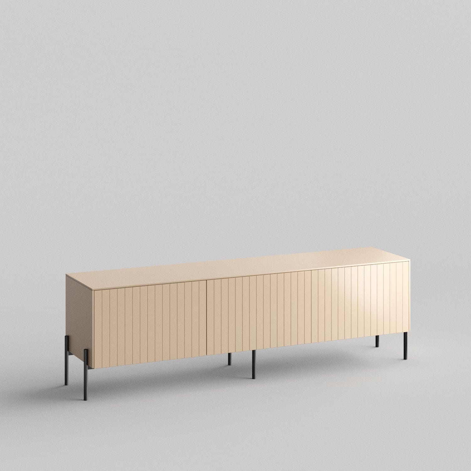 Batten Full Kit (doors, top and side panels) in Earthy Sand to remodel Besta, 15" tall 3 door frame. Rich and durable designer-grade finish.