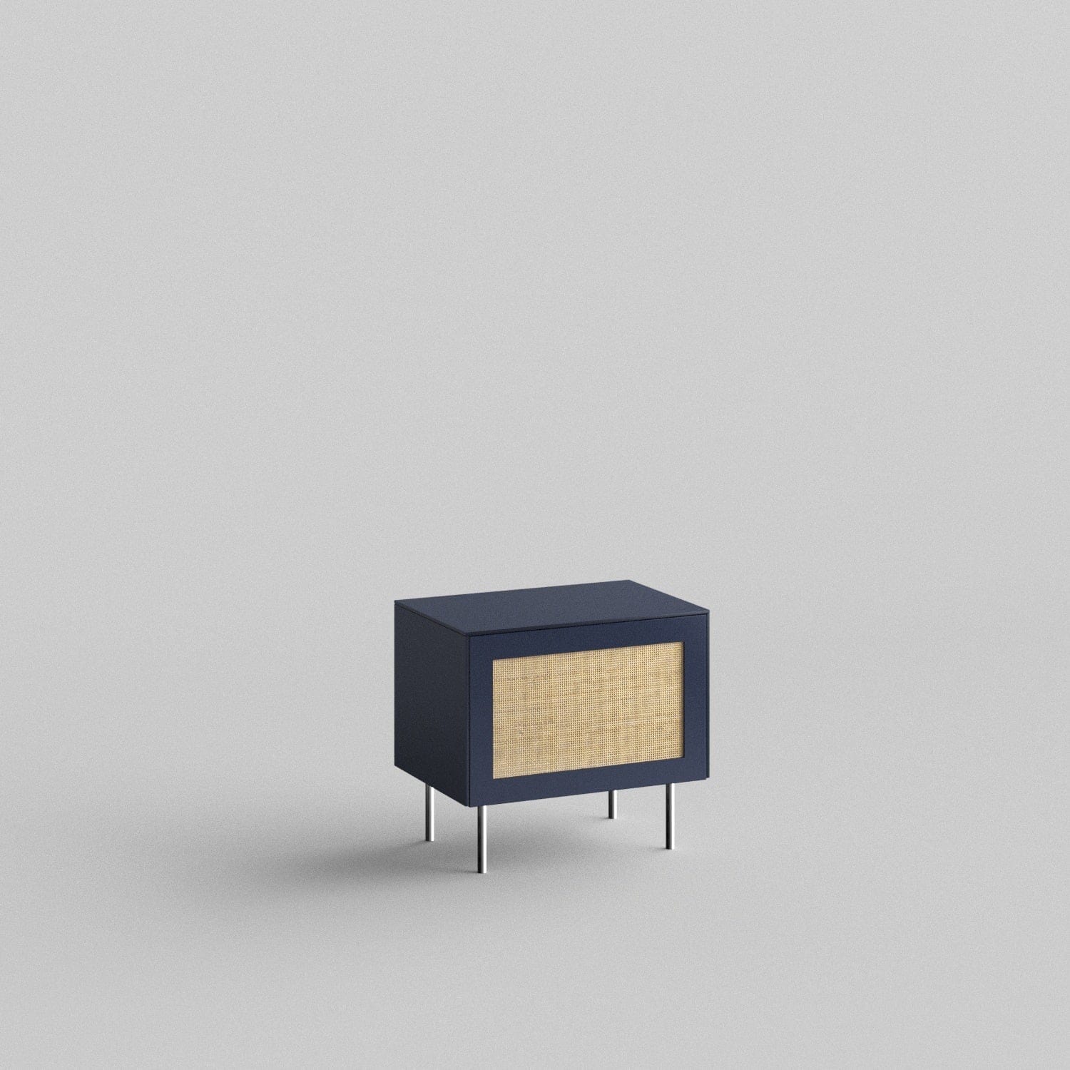 Cane Full Kit (door, top and side panels) in Classy Navy to remodel Besta, 15" tall 1 door frame. Rich and durable designer-grade finish.