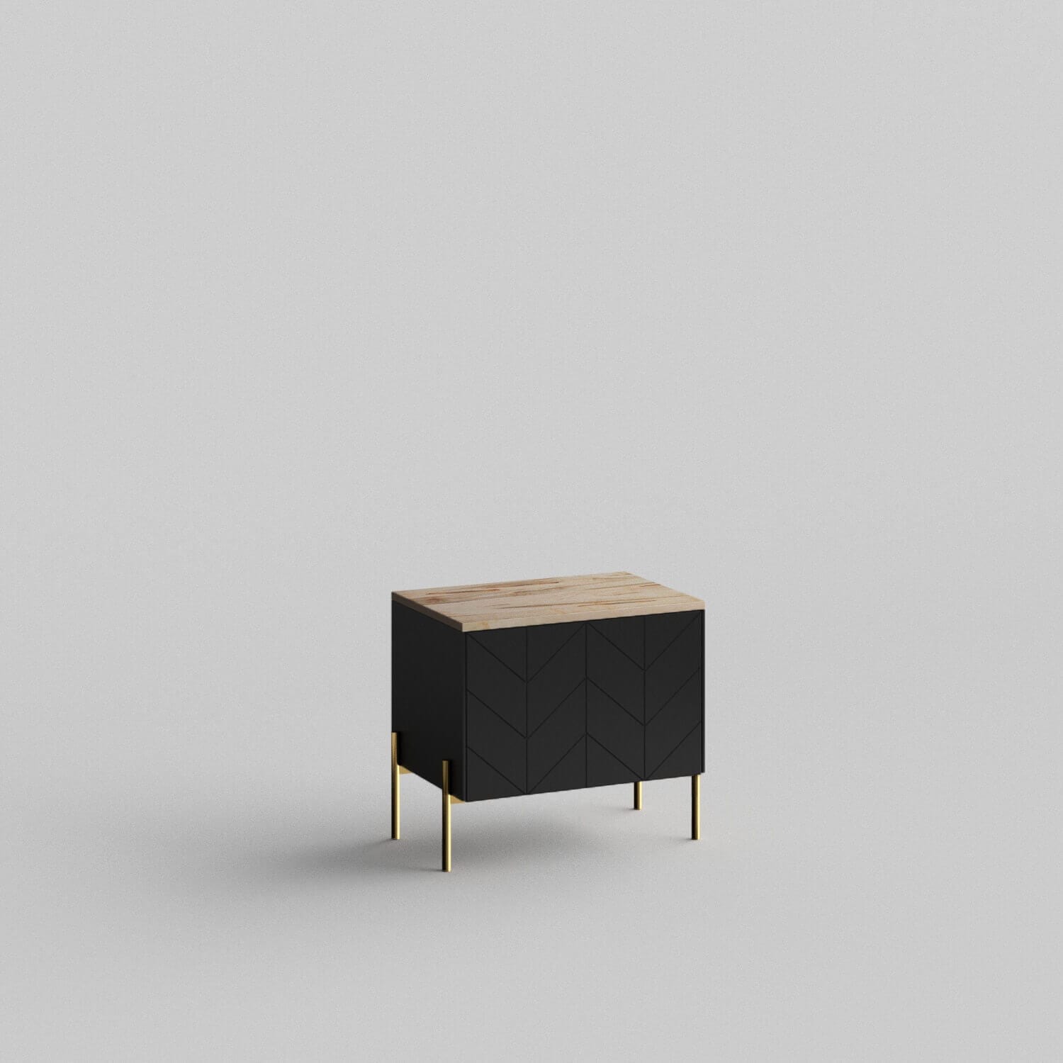Custom doors, wood top, sides, for IKEA Besta Cabinet Door Charcoal Black