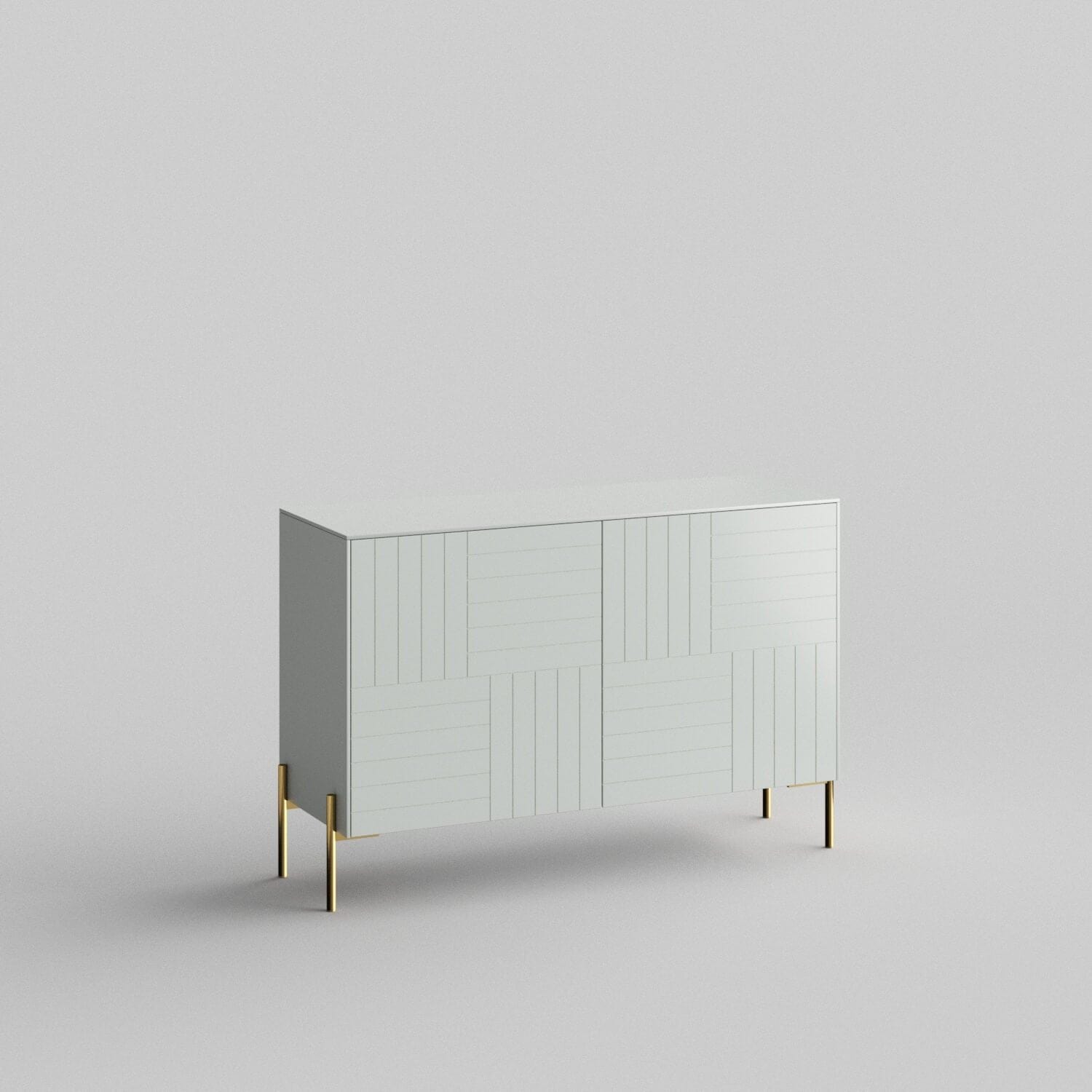 Parquet Full Kit (doors, top and side panels) in Silver Sage to remodel Besta, 25" tall 2 door frame. Rich and durable designer-grade finish.