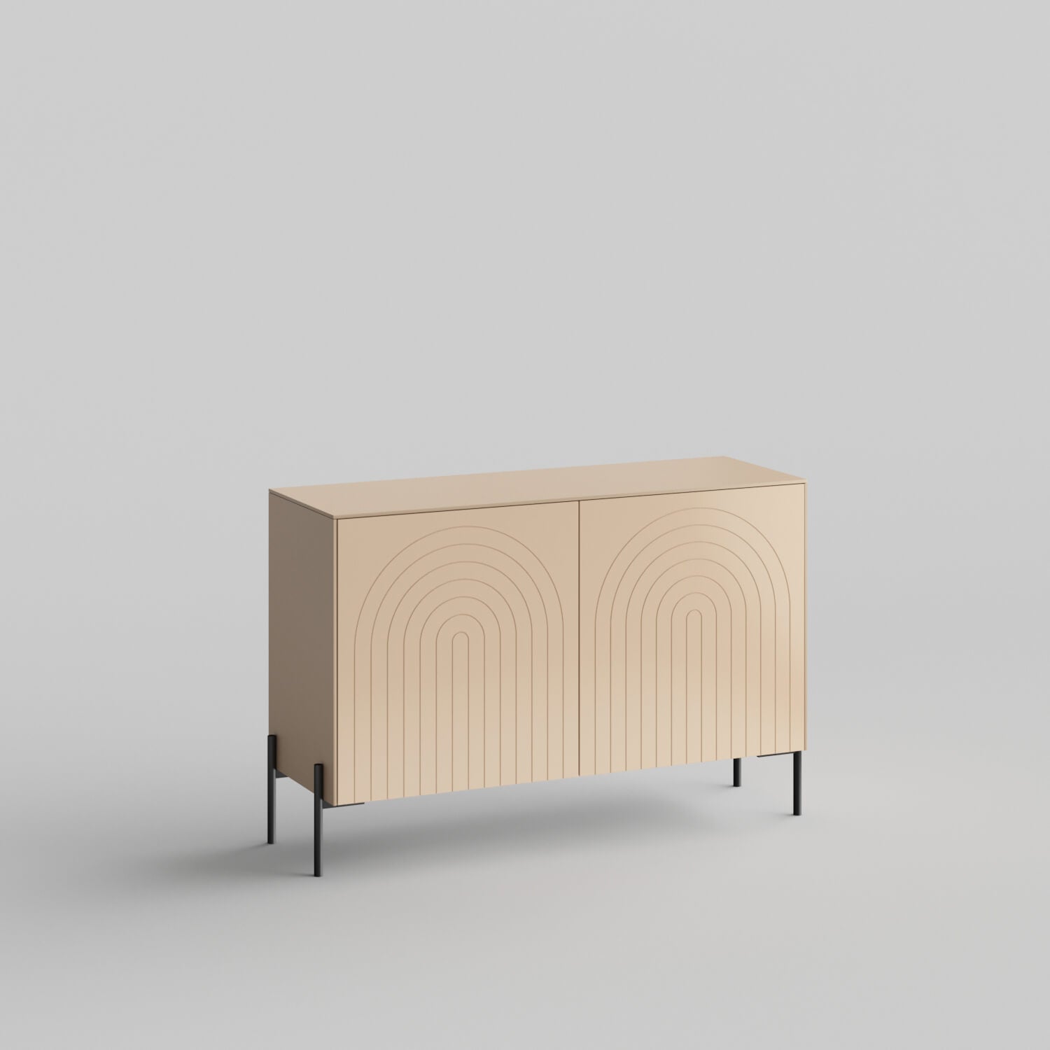 Arches Full Kit (doors, top and side panels) in Earthy Sand to remodel Besta, 25" tall 2 door frame. Rich and durable designer-grade finish.