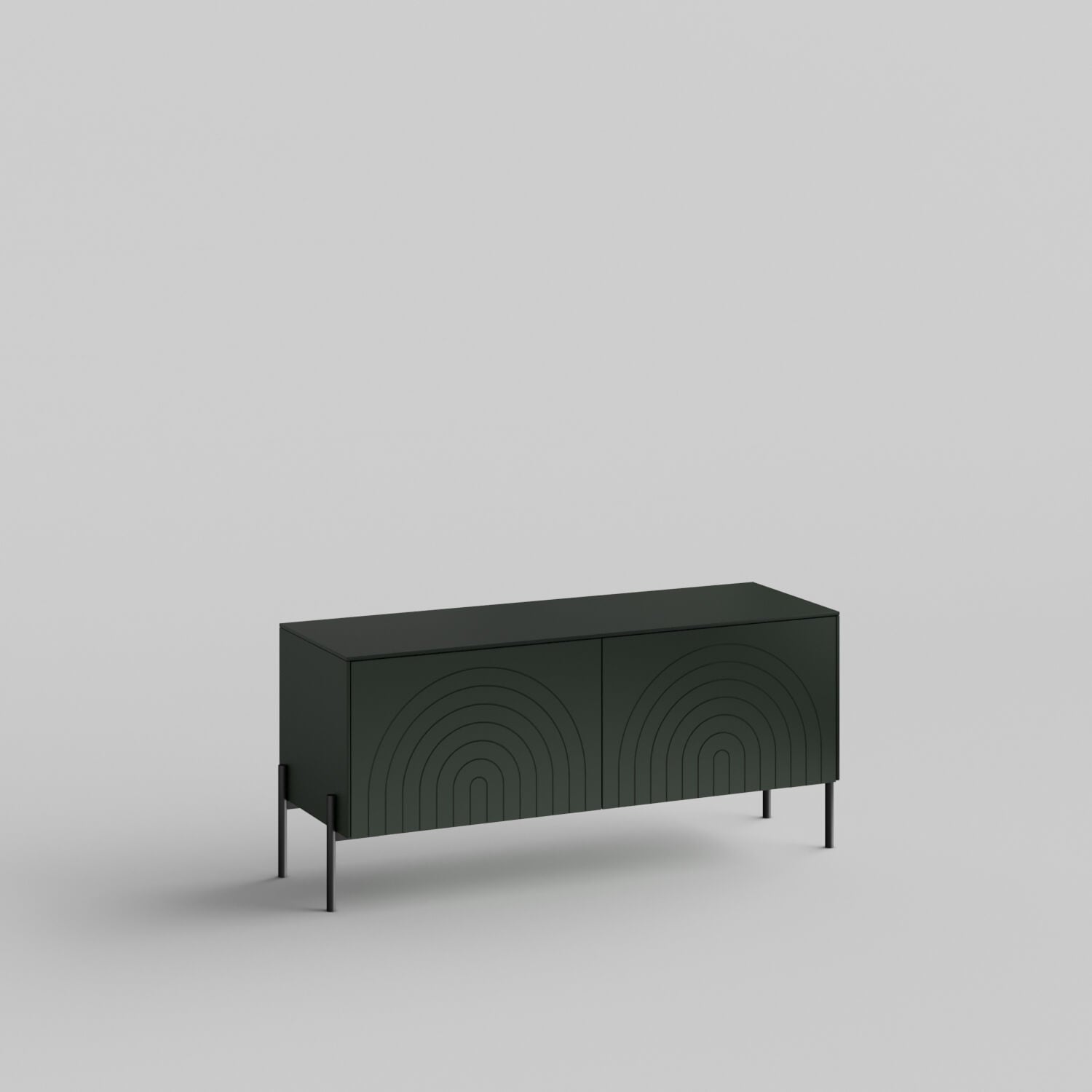 Arches Full Kit (doors, top and side panels) in Luxe Green to remodel Besta, 15" tall 2 door frame. Rich and durable designer-grade finish.