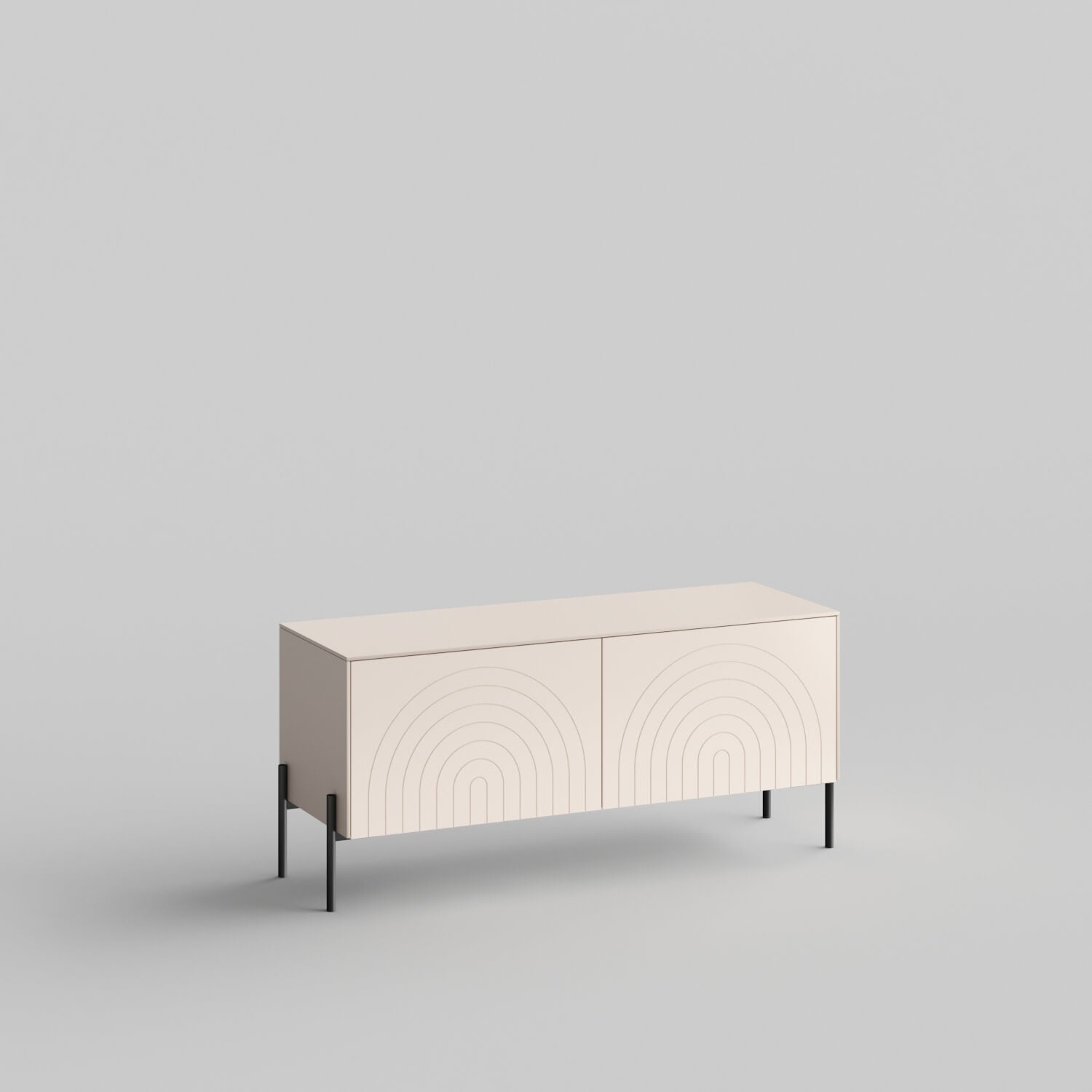 Arches Full Kit (doors, top and side panels) in Pale Blush to remodel Besta, 15" tall 2 door frame. Rich and durable designer-grade finish.