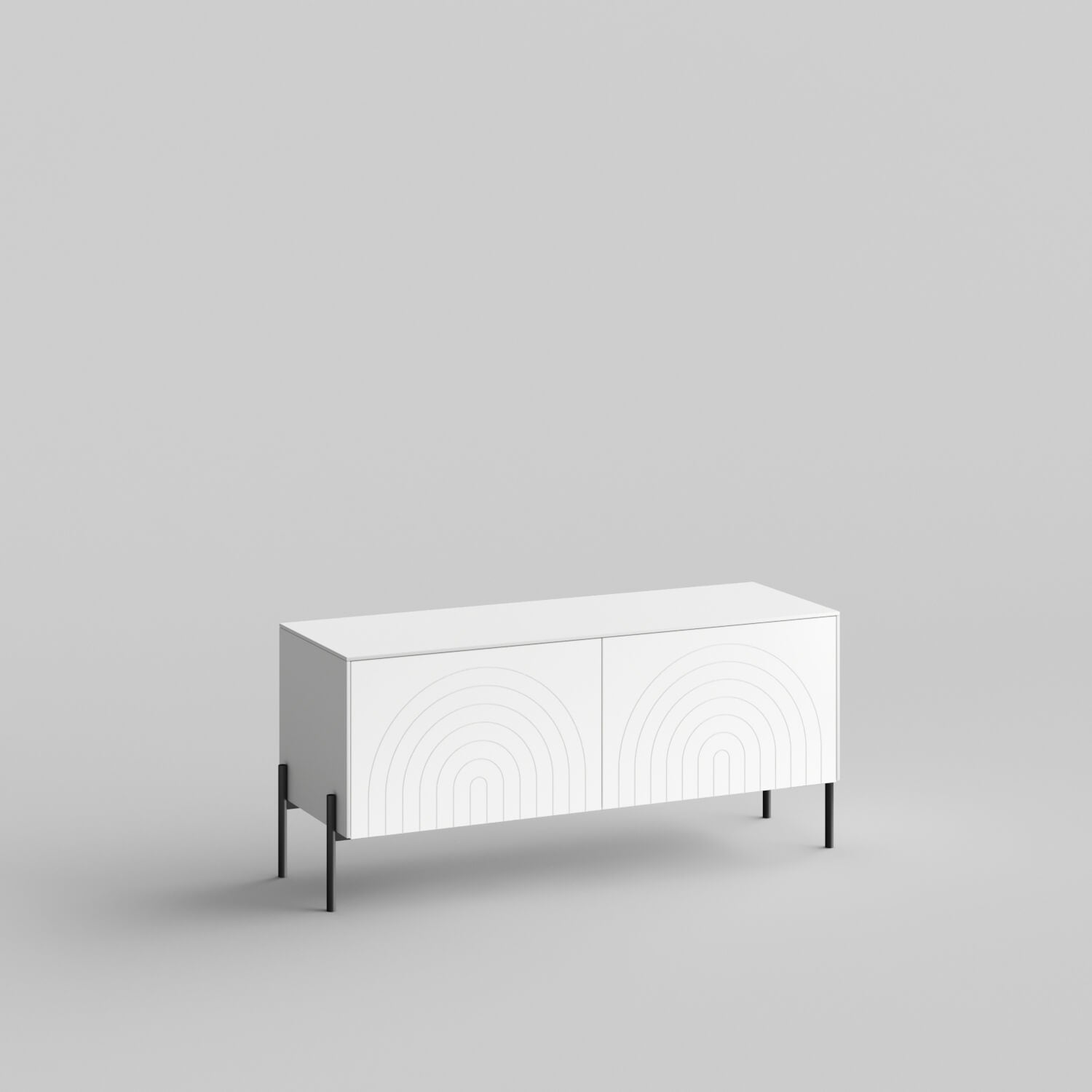 Arches Full Kit (doors, top and side panels) in White Lace to remodel Besta, 15" tall 2 door frame. Rich and durable designer-grade finish.