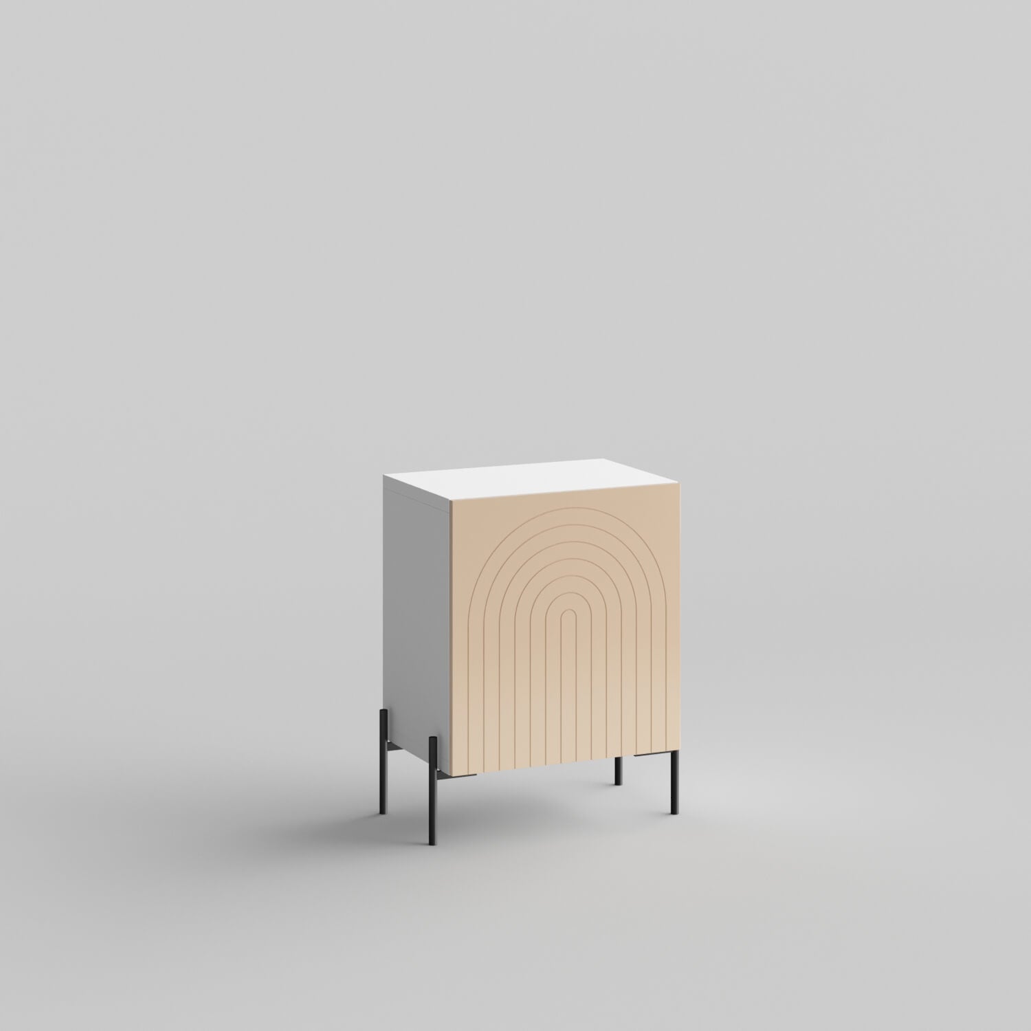 Custom doors for IKEA Besta Cabinet Door Arches Earthy Sand