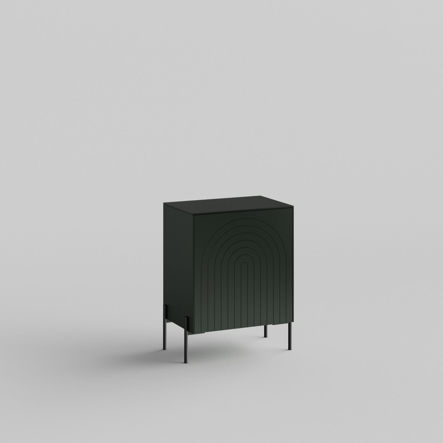 Arches Full Kit (door, top and side panels) in Luxe Green to remodel Besta, 25" tall 1 door frame. Rich and durable designer-grade finish.