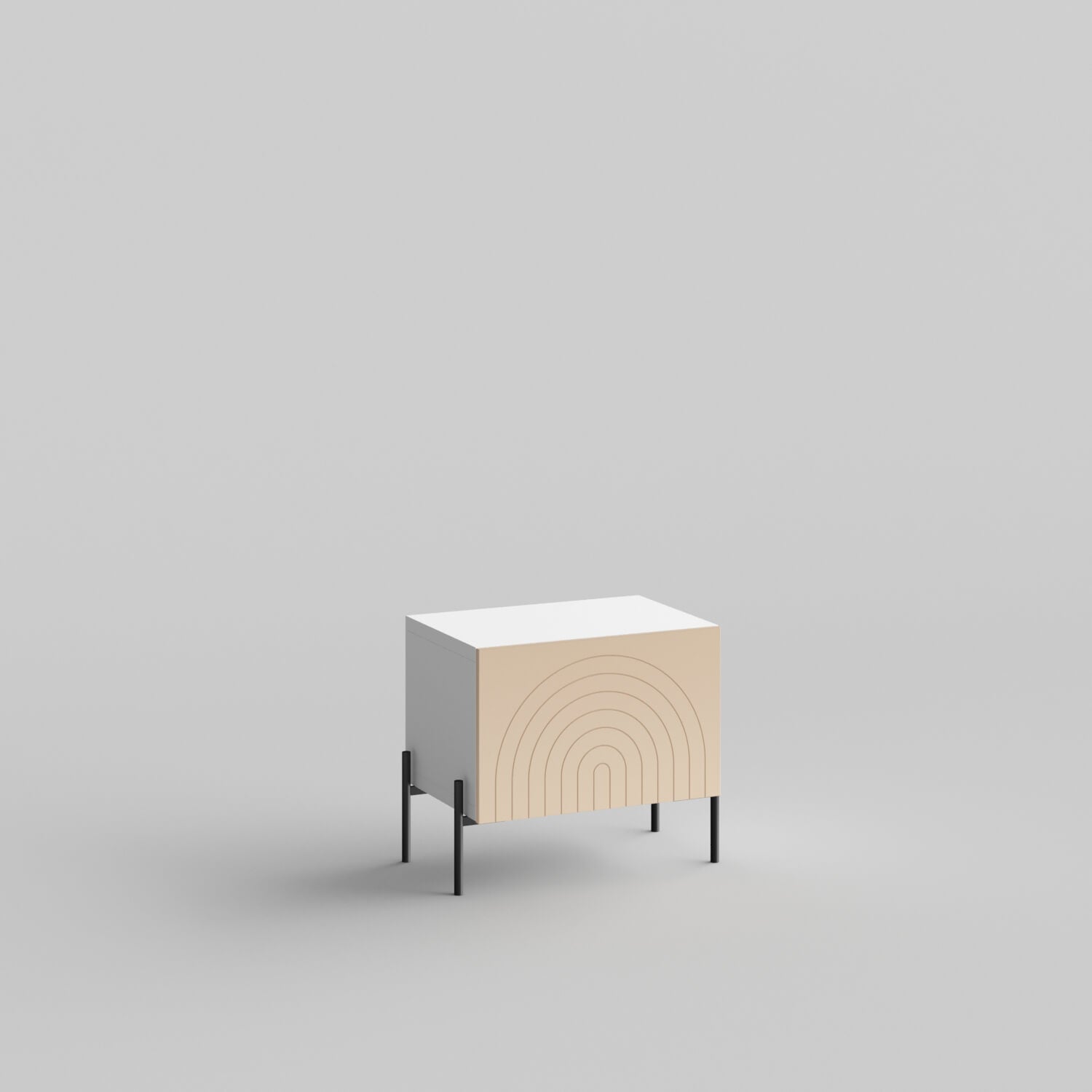 Custom doors for IKEA Besta Cabinet Door Arches Earthy Sand