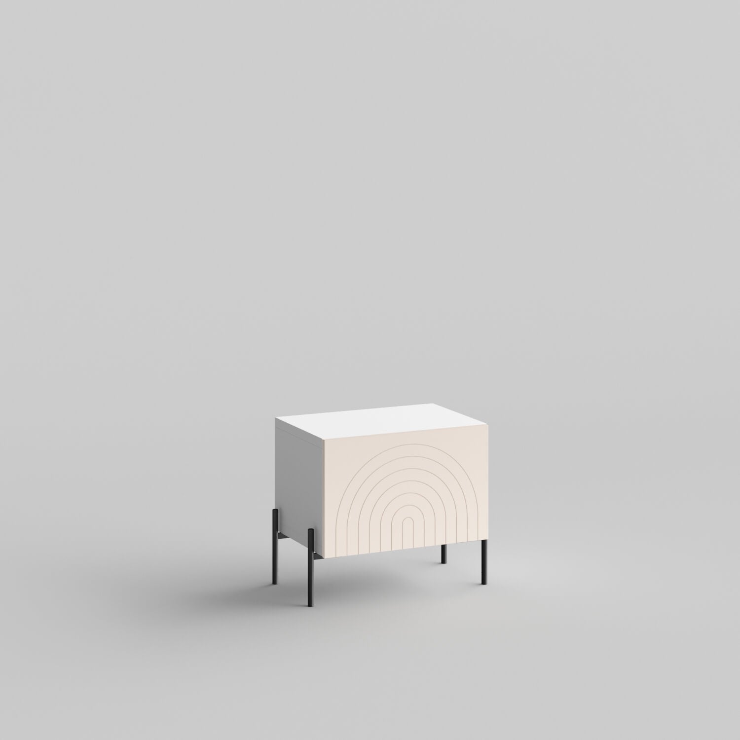 Custom doors for IKEA Besta Cabinet Door Arches Pale Blush