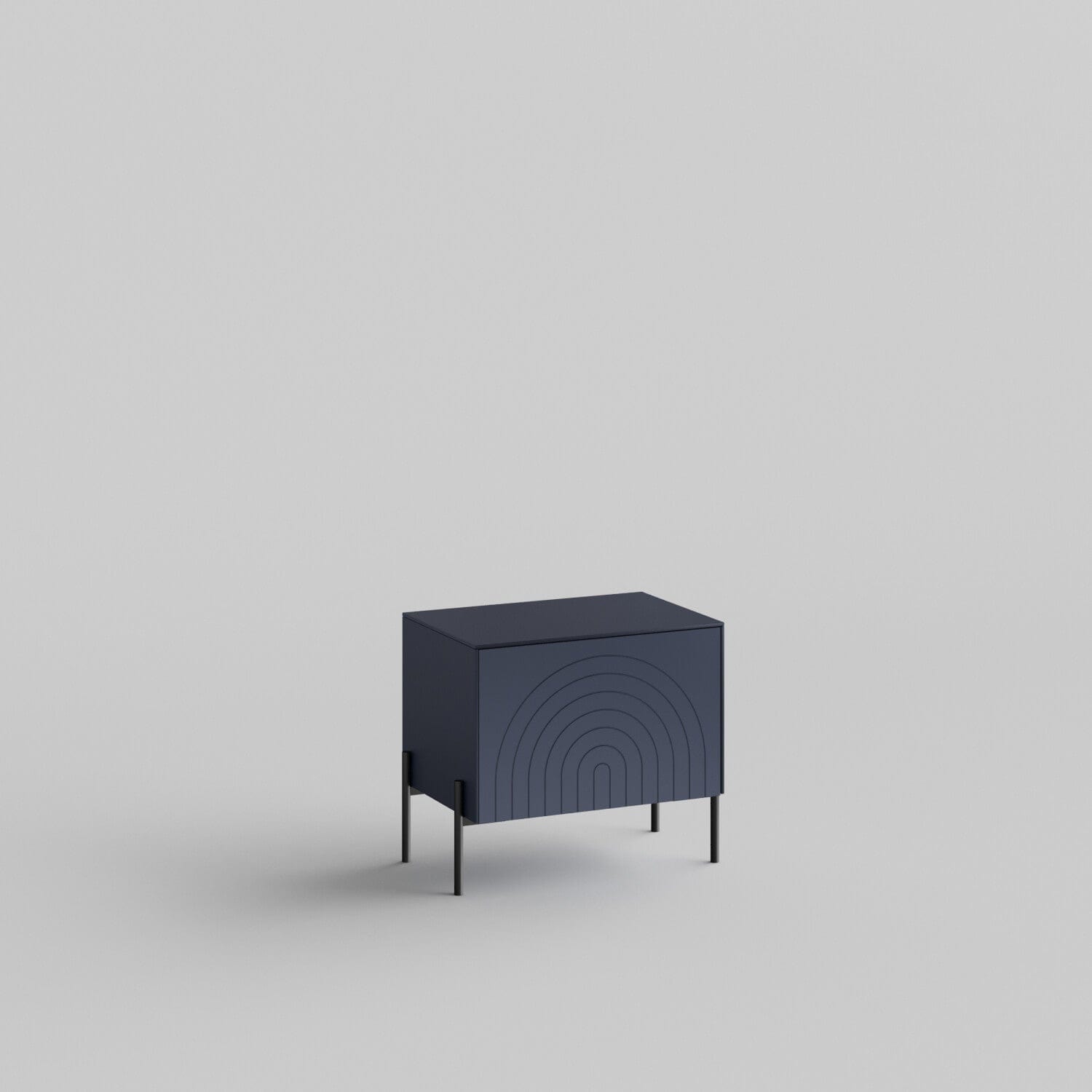 Arches Full Kit (door, top and side panels) in Classy Navy to remodel Besta, 15" tall 1 door frame. Rich and durable designer-grade finish.