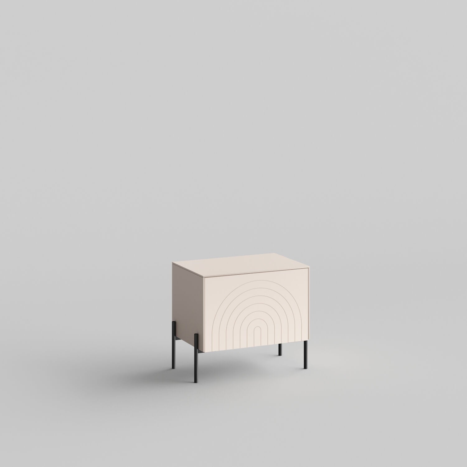 Arches Full Kit (door, top and side panels) in Pale Blush to remodel Besta, 15" tall 1 door frame. Rich and durable designer-grade finish.