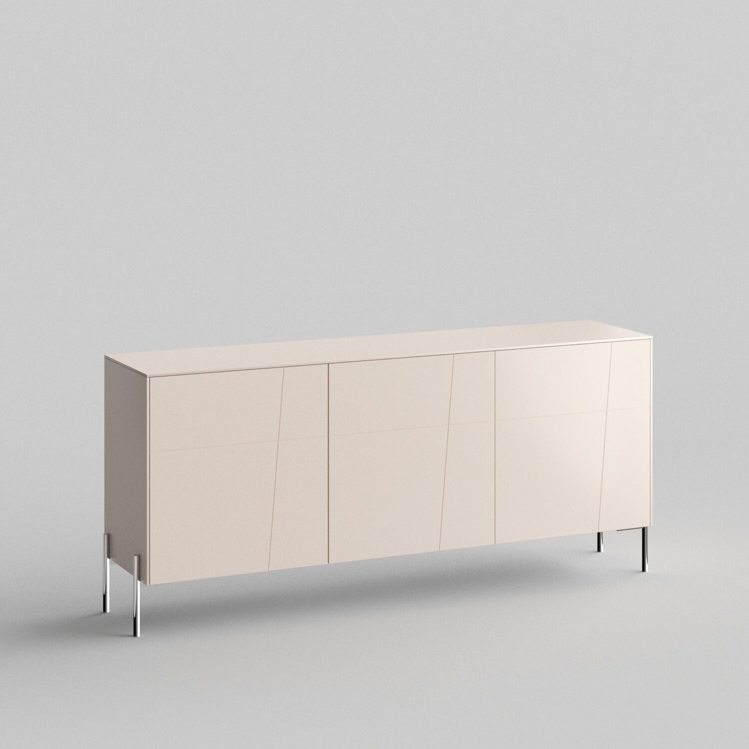 Rafter Full Kit (doors, top and side panels) in Pale Blush to remodel Besta, 25" tall 3 door frame. Rich and durable designer-grade finish.