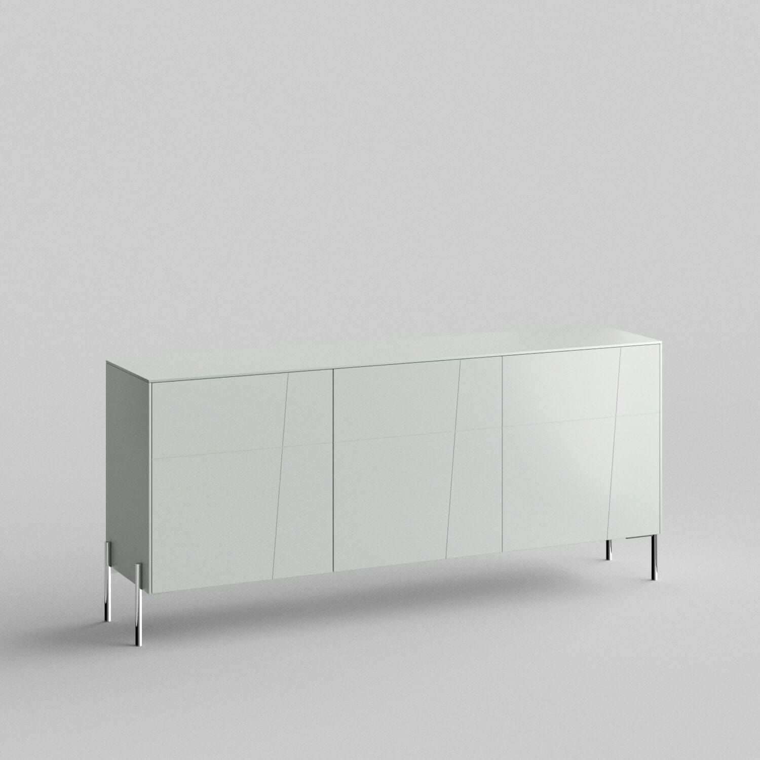 Rafter Full Kit (doors, top and side panels) in Silver Sage to remodel Besta, 25" tall 3 door frame. Rich and durable designer-grade finish.