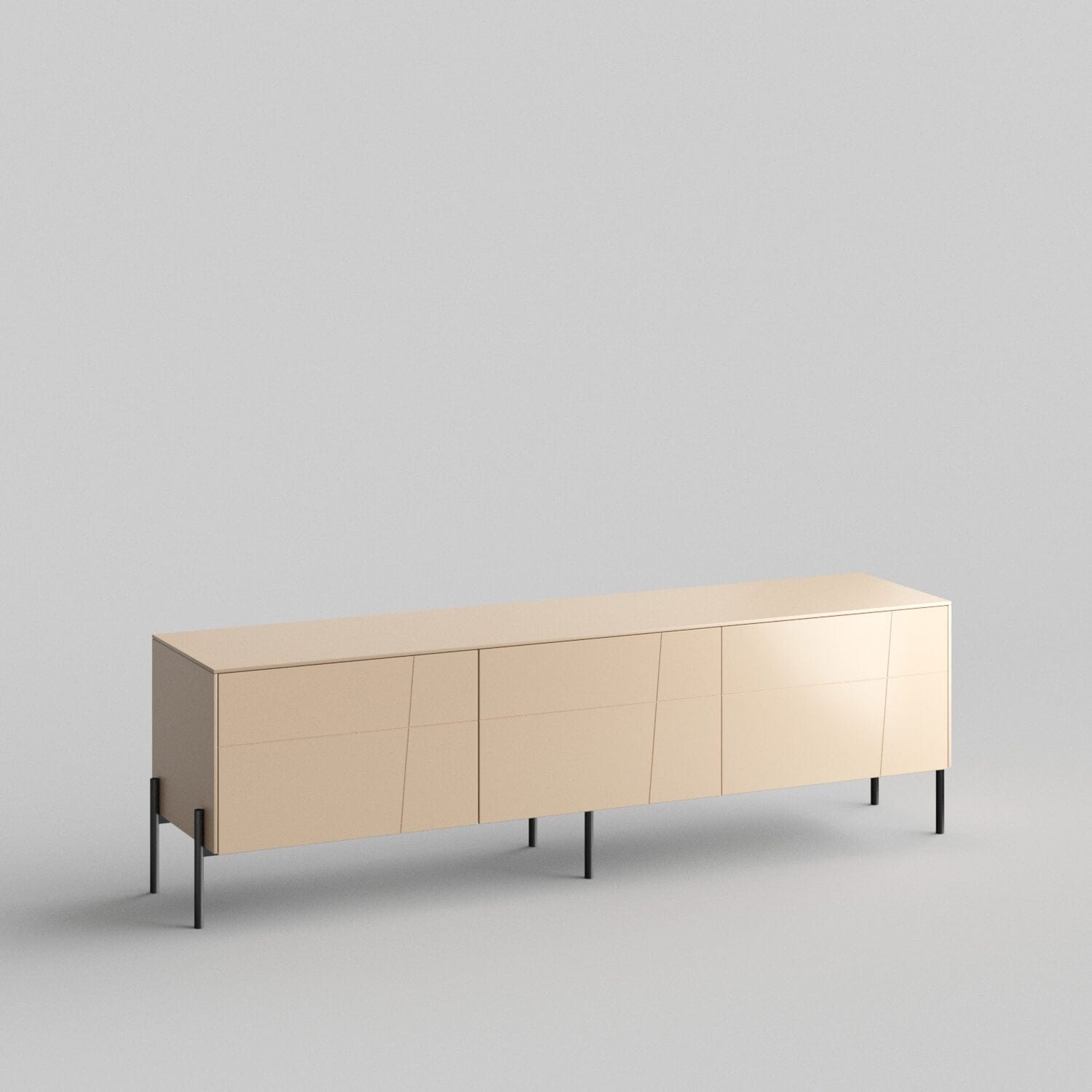 Rafter Full Kit (doors, top and side panels) in Earthy Sand to remodel Besta, 15" tall 3 door frame. Rich and durable designer-grade finish.