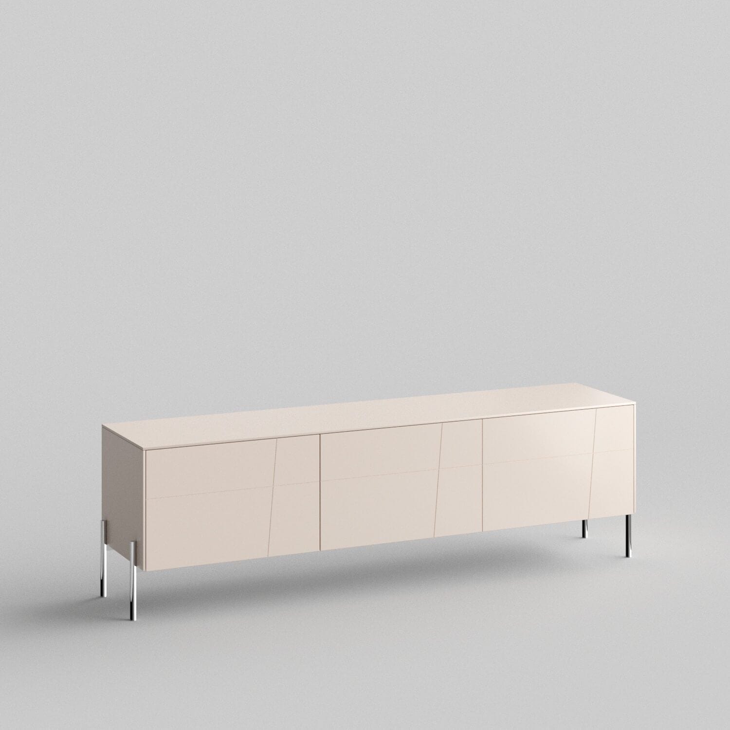 Rafter Full Kit (doors, top and side panels) in Pale Blush to remodel Besta, 15" tall 3 door frame. Rich and durable designer-grade finish.