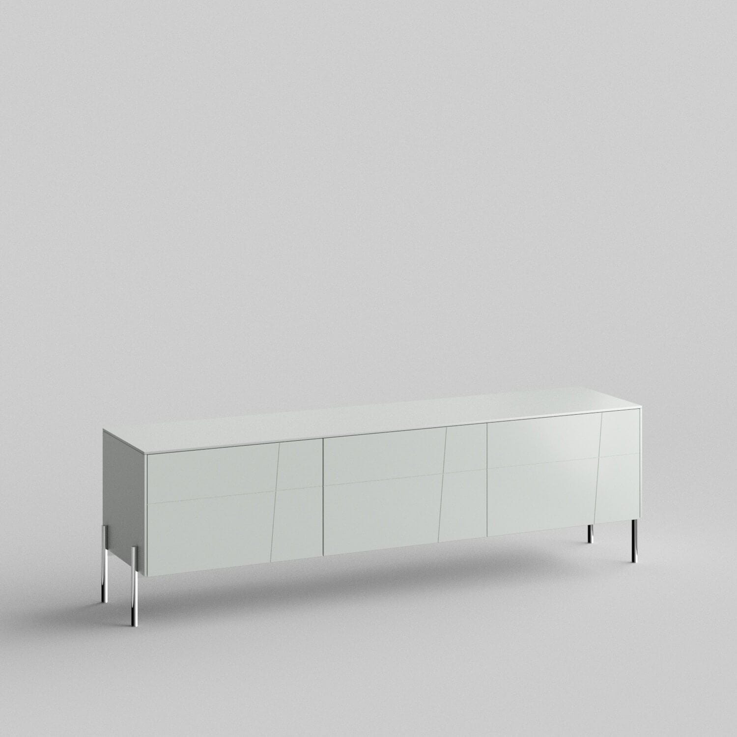 Rafter Full Kit (doors, top and side panels) in Silver Sage to remodel Besta, 15" tall 3 door frame. Rich and durable designer-grade finish.