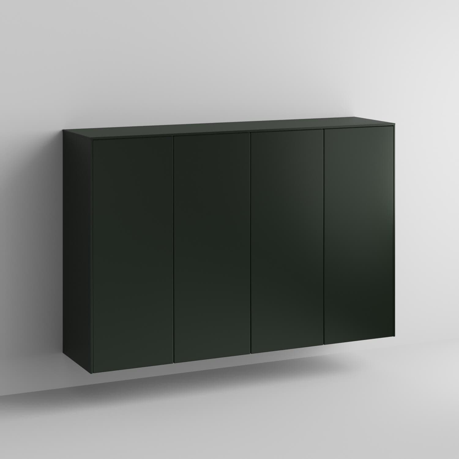 Slab Full Kit (doors, top and side panels) in Luxe Green by Norse Interiors to remodel IKEA Sektion, 2 frames. Rich and durable designer-grade finish. Custom made to order in the USA.