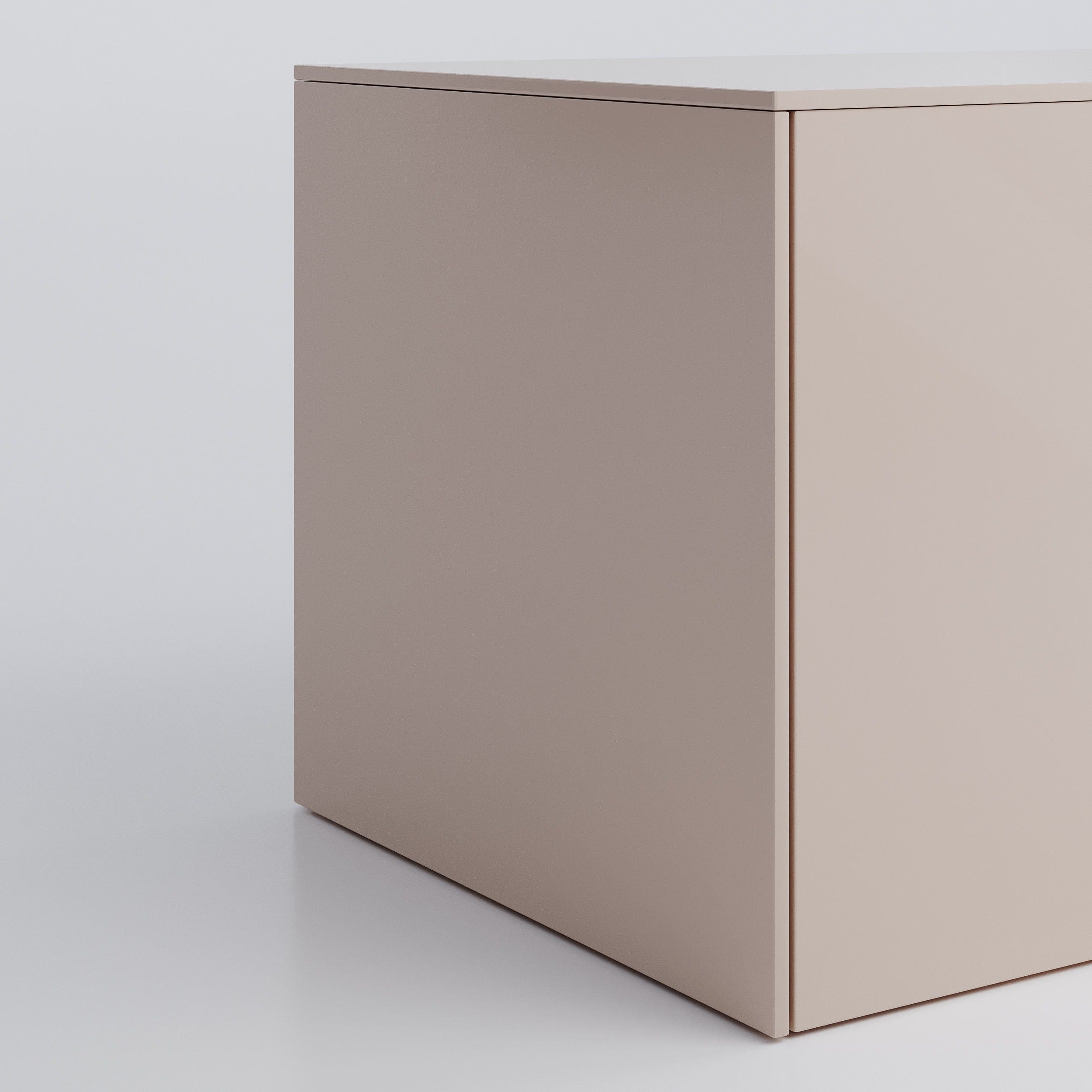 Sektion Side Panel in Pale Blush. Rich and durable designer-grade finish.