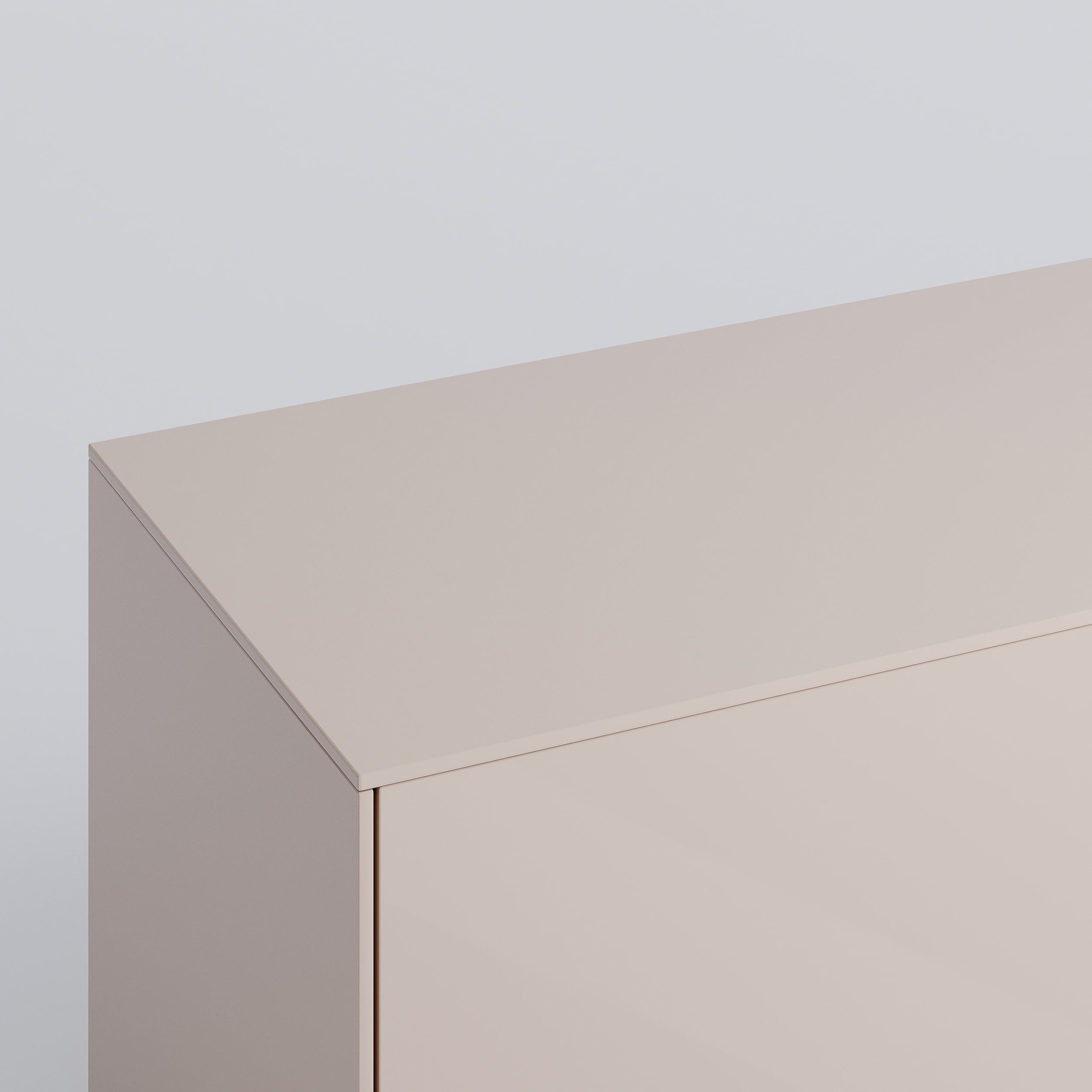 Sektion Top Panel in Pale Blush. Rich and durable designer-grade finish.