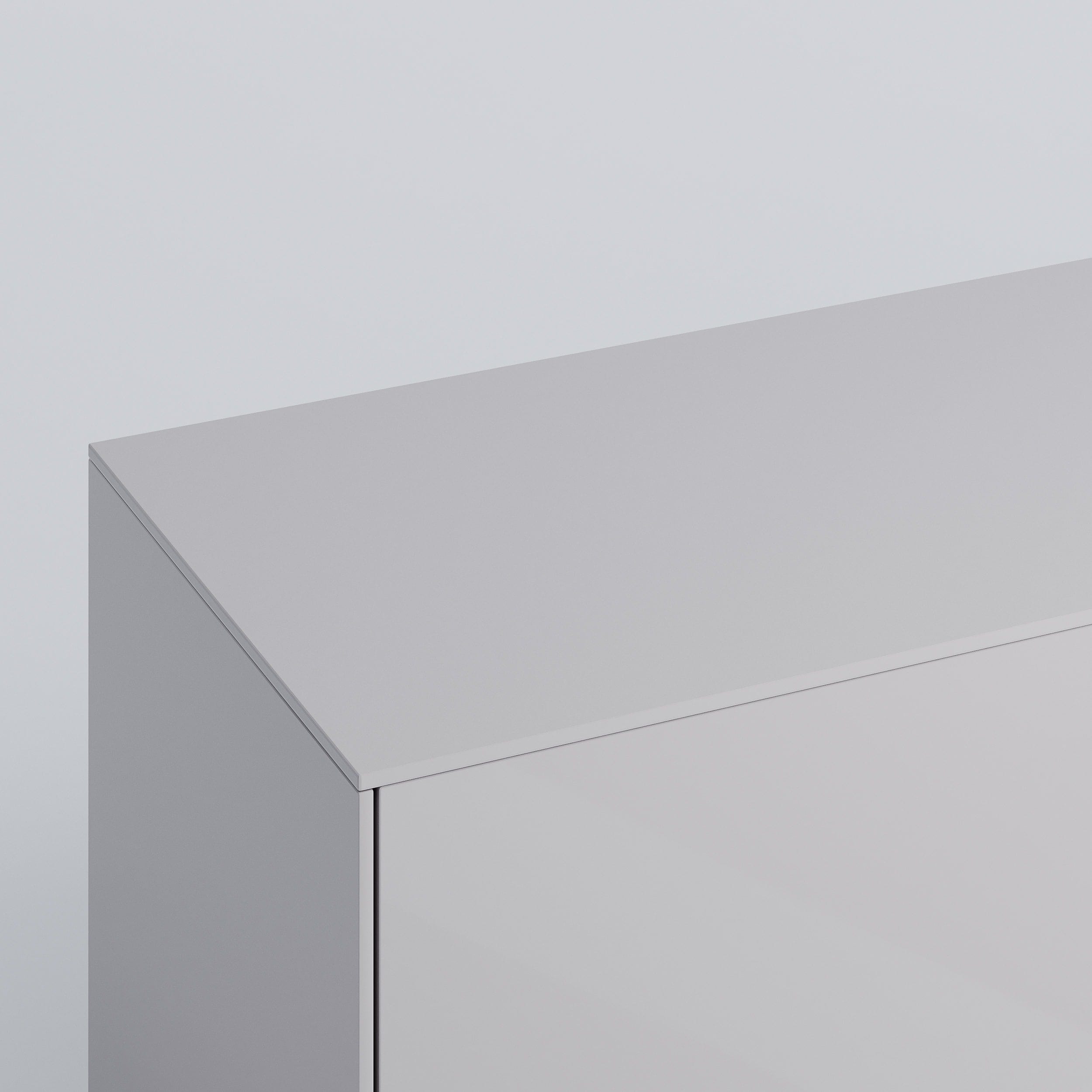 Sektion Top Panel in Perfect Grey. Rich and durable designer-grade finish.