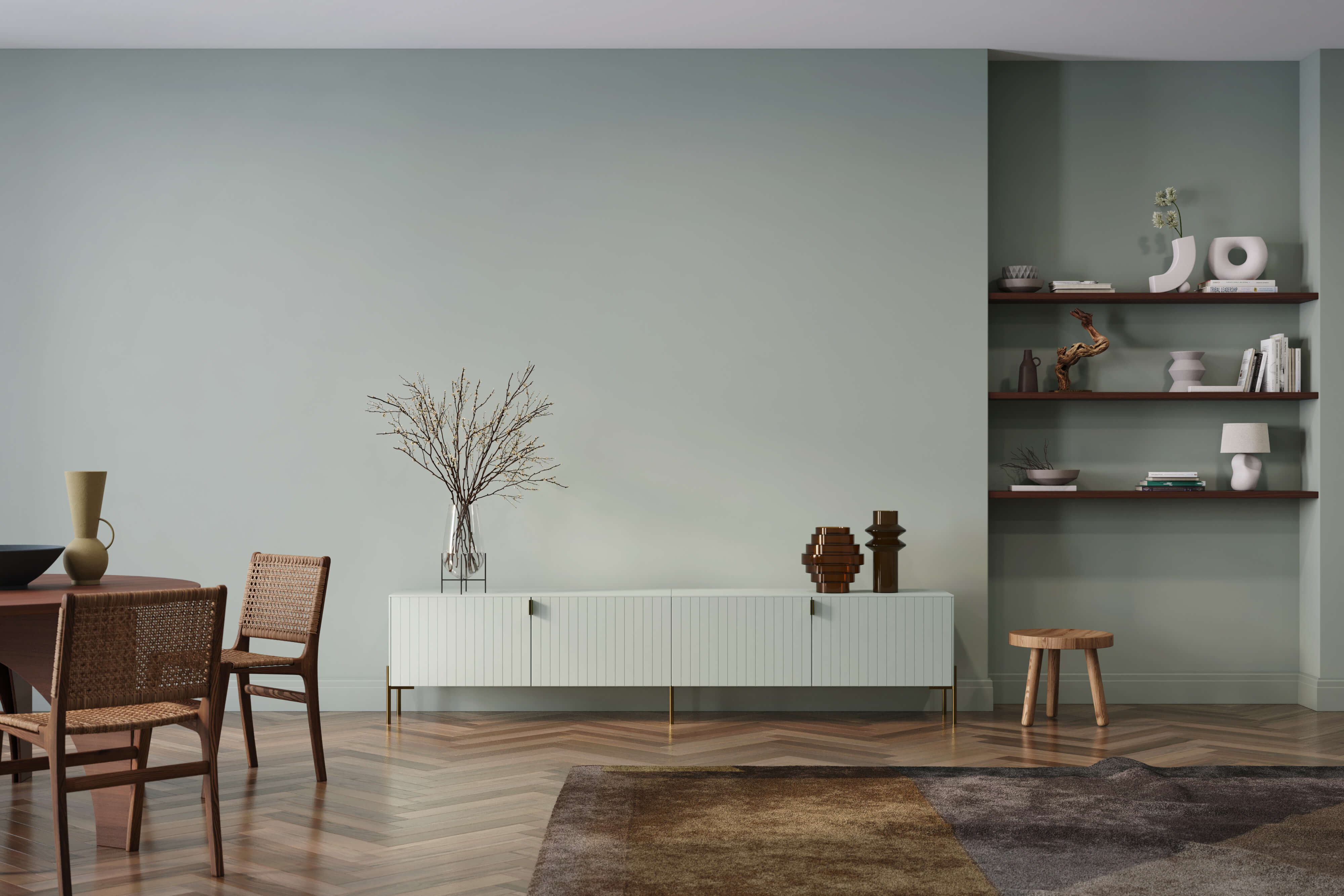 Astrid doors on Besta frames from IKEA