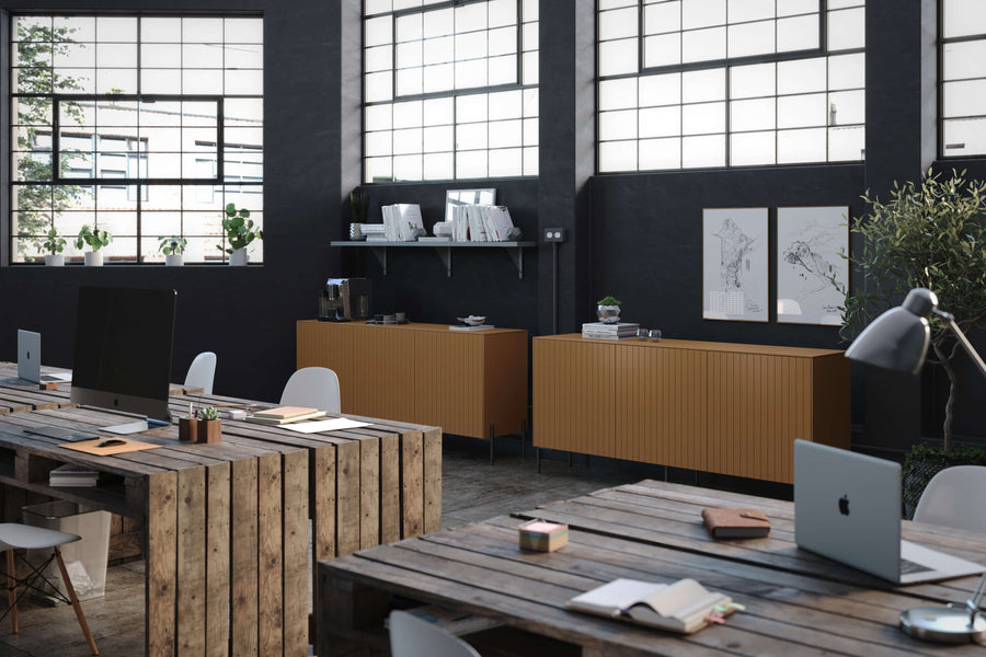 Custom IKEA office furniture