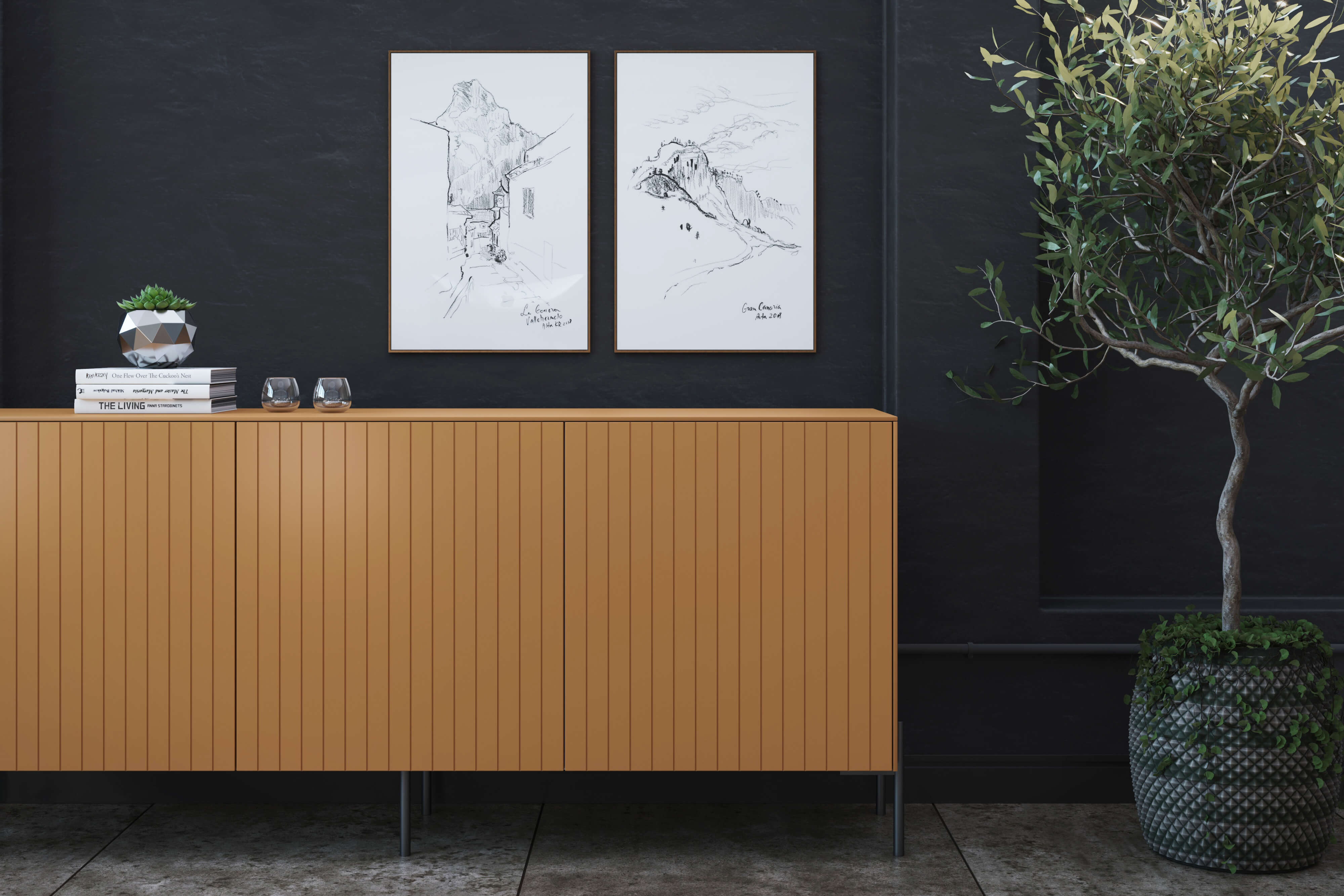 IKEA Besta storage combination with customized doors · Norse Interiors