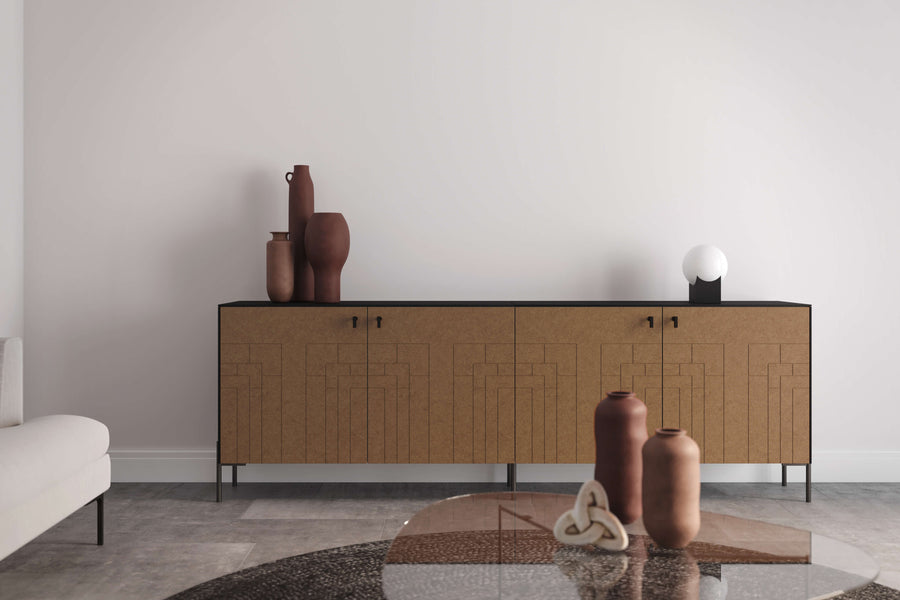 Sideboard made with Besta frames and Norse doors and panels