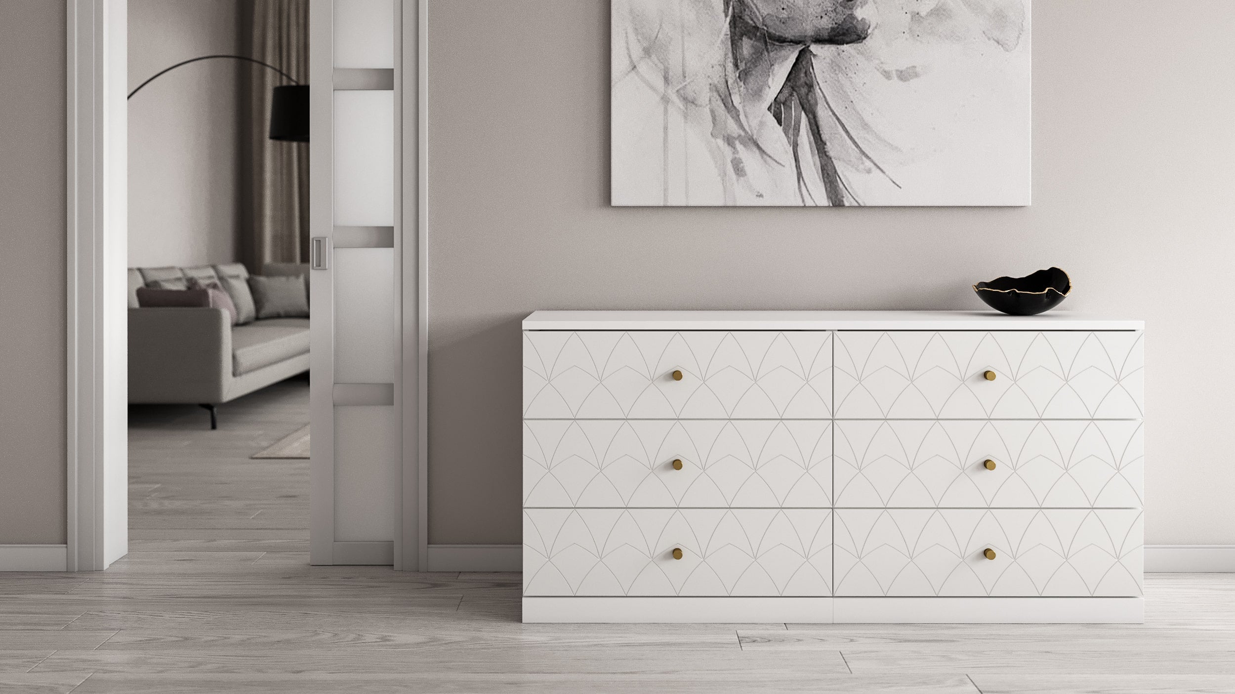 IKEA Malm dresser customized by Norse Interiors