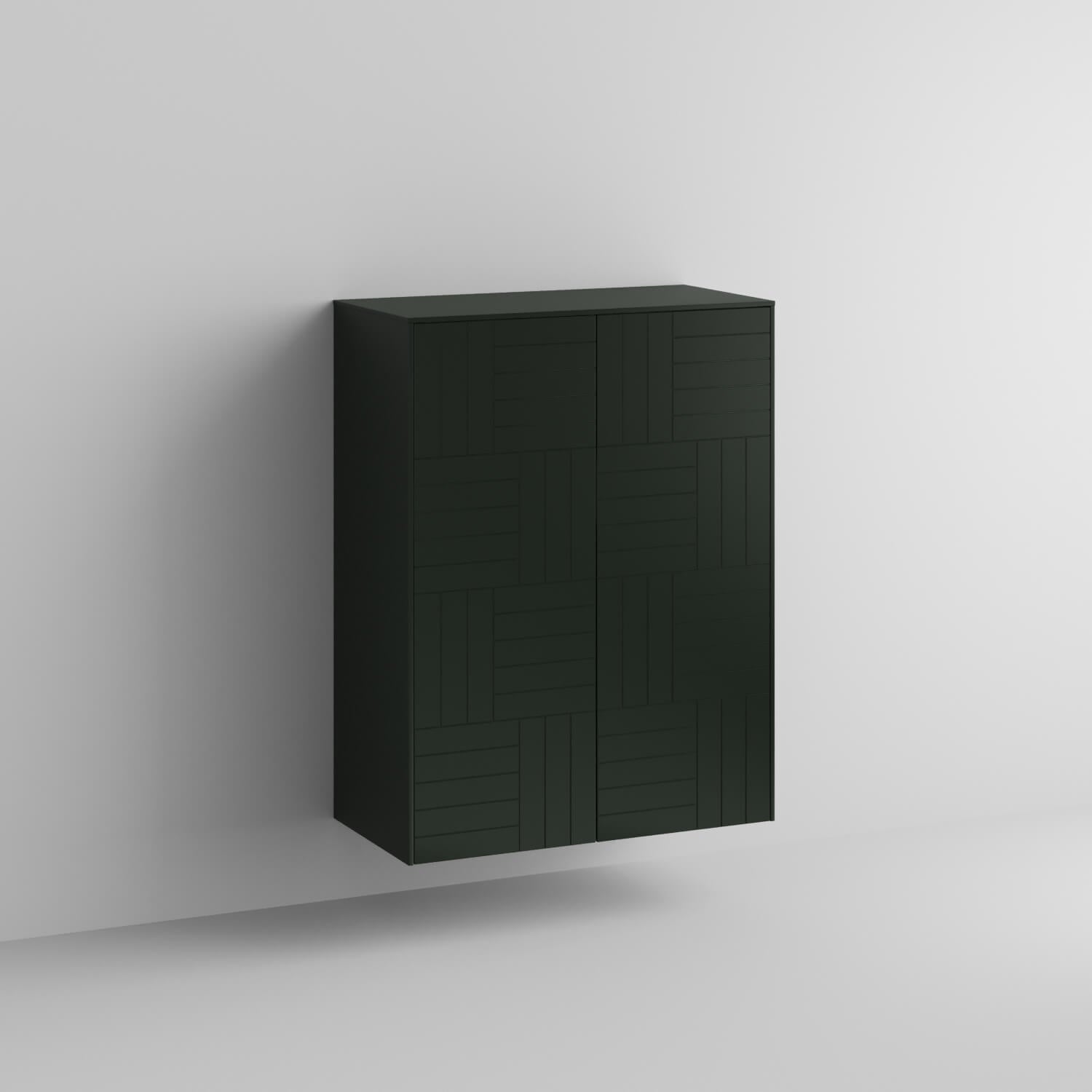 Parquet Full Kit (doors, top and side panels) in Luxe Green to remodel Sektion, 1 frame. Rich and durable designer-grade finish.