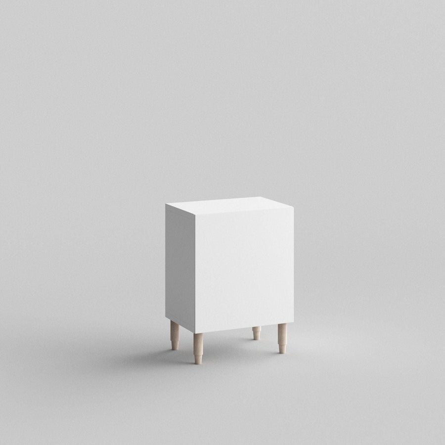 Custom 25” Slab door for IKEA Besta Cabinet Door in White Lace.