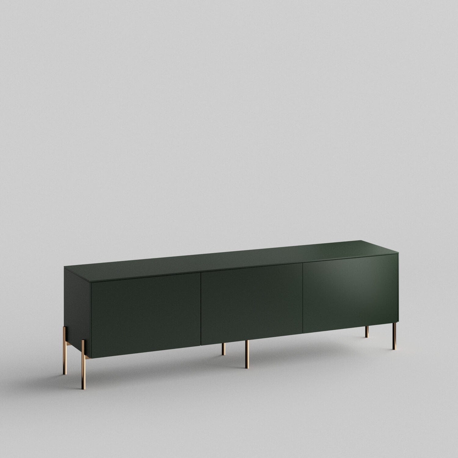 Slab Full Kit (doors, top and side panels) in Luxe Green to remodel Besta, 15" tall 3 door frame. Rich and durable designer-grade finish.