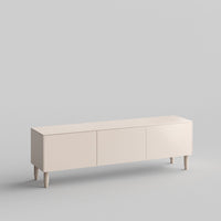 Slab Full Kit (doors, top and side panels) in Pale Blush to remodel Besta, 15" tall 3 door frame. Rich and durable designer-grade finish.