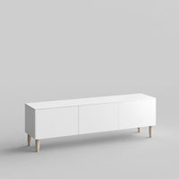 Slab Full Kit (doors, top and side panels) in White Lace to remodel Besta, 15" tall 3 door frame. Rich and durable designer-grade finish.