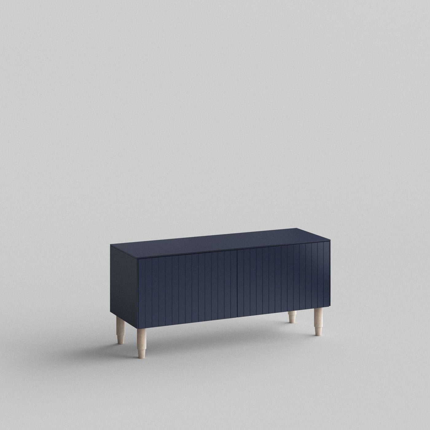 Batten Full Kit (doors, top and side panels) in Classy Navy to remodel Besta, 15" tall 2 door frame. Rich and durable designer-grade finish.
