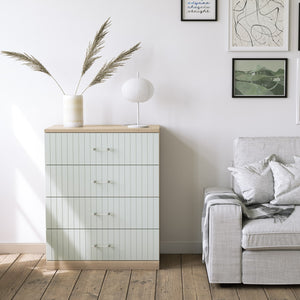 Astrid Dresser Drawer Fronts for IKEA Malm in Silver Sage
