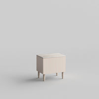 Custom door, cool Ambrosia Maple wood top and side panels for IKEA Besta Cabinet Door Pale Blush
