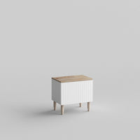 Custom door, warm Ambrosia Maple wood top and side panels for IKEA Besta Cabinet Door White Lace