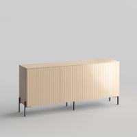 Batten Full Kit (doors, top and side panels) in Earthy Sand to remodel Besta, 25" tall 3 door frame. Rich and durable designer-grade finish.