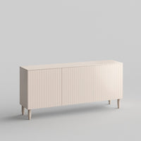 Batten Full Kit (doors, top and side panels) in Pale Blush to remodel Besta, 25" tall 3 door frame. Rich and durable designer-grade finish.