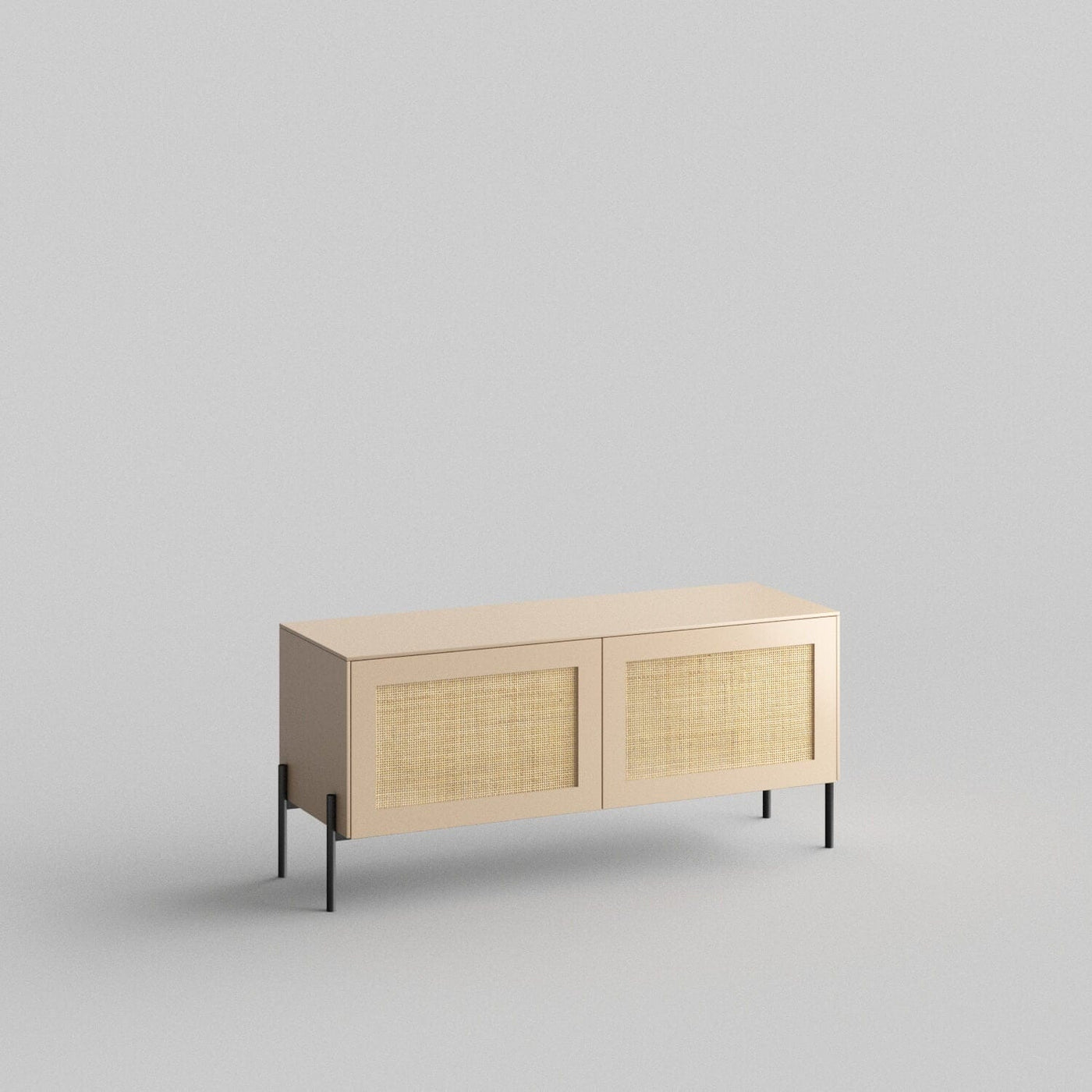 Cane Full Kit (doors, top and side panels) in Earthy Sand to remodel Besta, 15" tall 2 door frame. Rich and durable designer-grade finish.